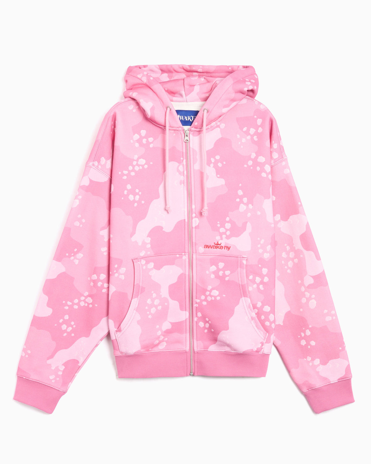 Sweatshirts Awake NY Camo Crown Graphic Men's Zip-Up Sweatshirt - AWK-FW26-HD004-PINK