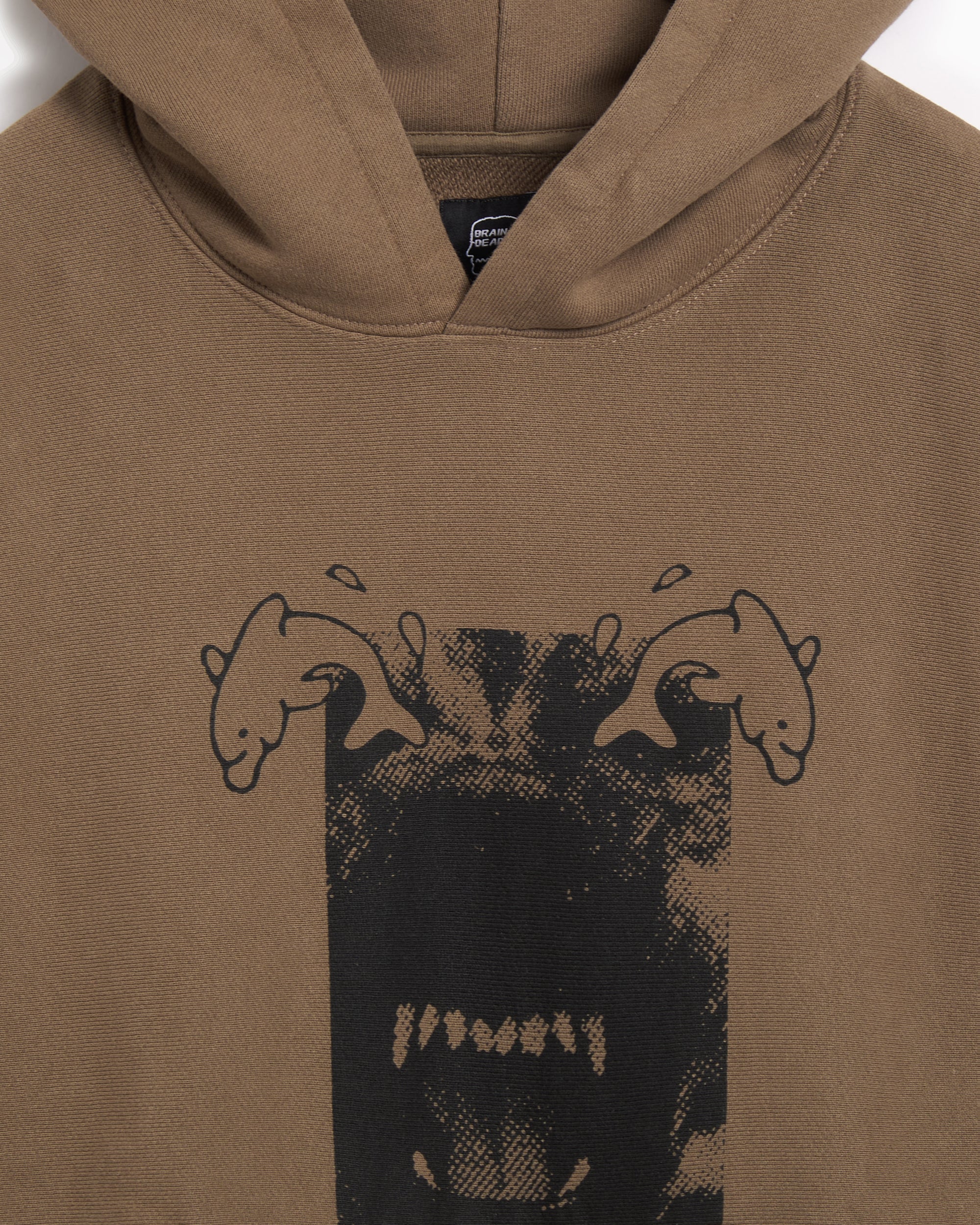 Sweatshirts Brain Dead Future Vision Graphic Men's Hoodie - BDF25T090046-COFFEE
