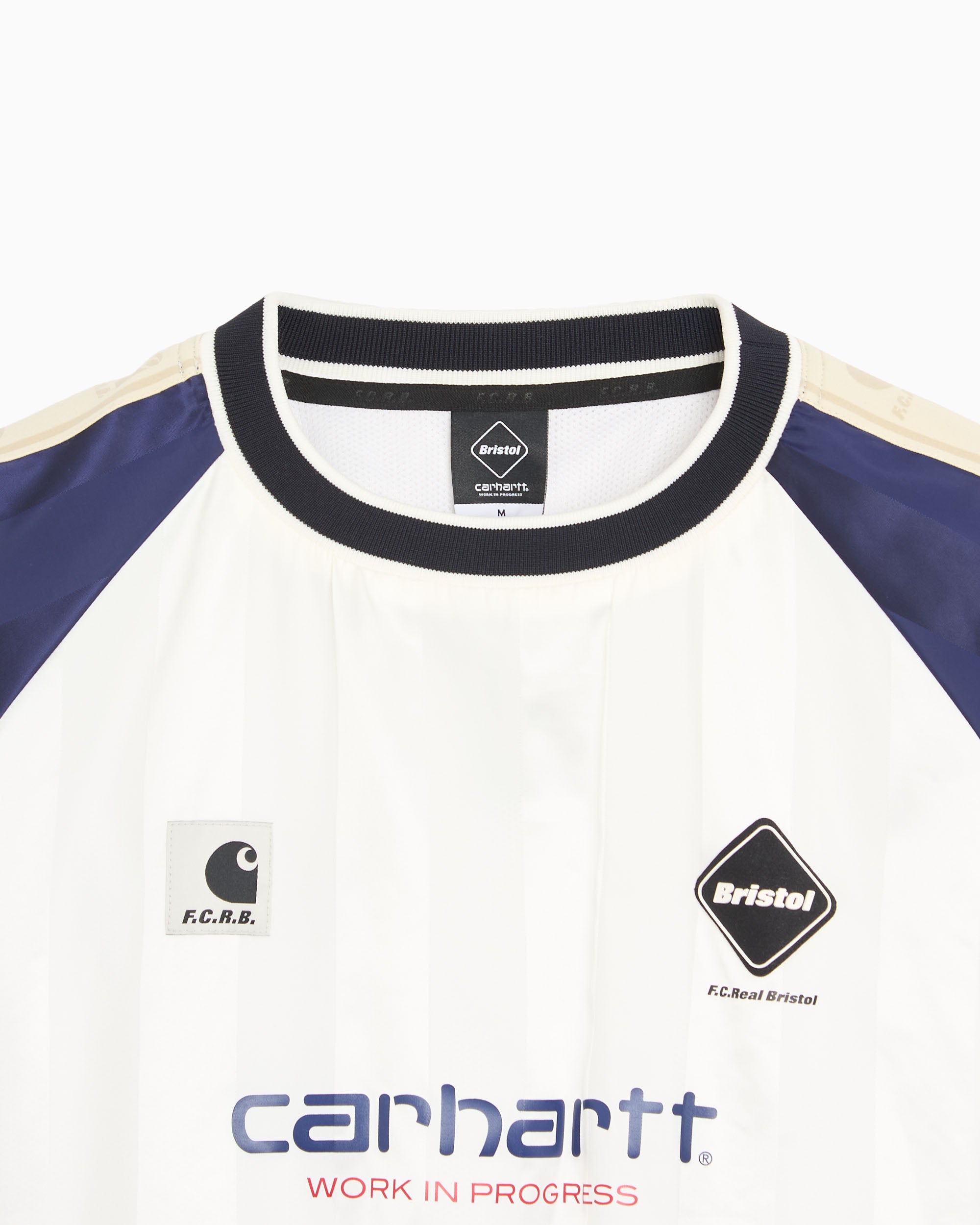 Sweatshirts Carhartt WIP x F.C. Real Bristol Warm Up Striped Unisex Sweatshirt - A261047-02XX