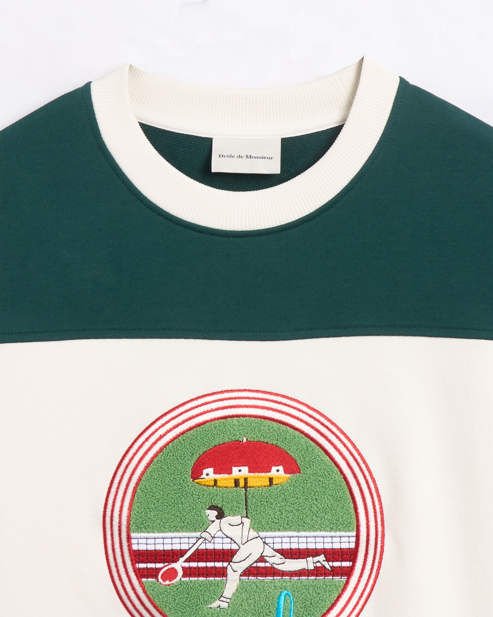 Sweatshirts Drôle de Monsieur Tennis Men's Sweatshirt Relaxed Men's Sweatshirt - SW158-CO200-OW