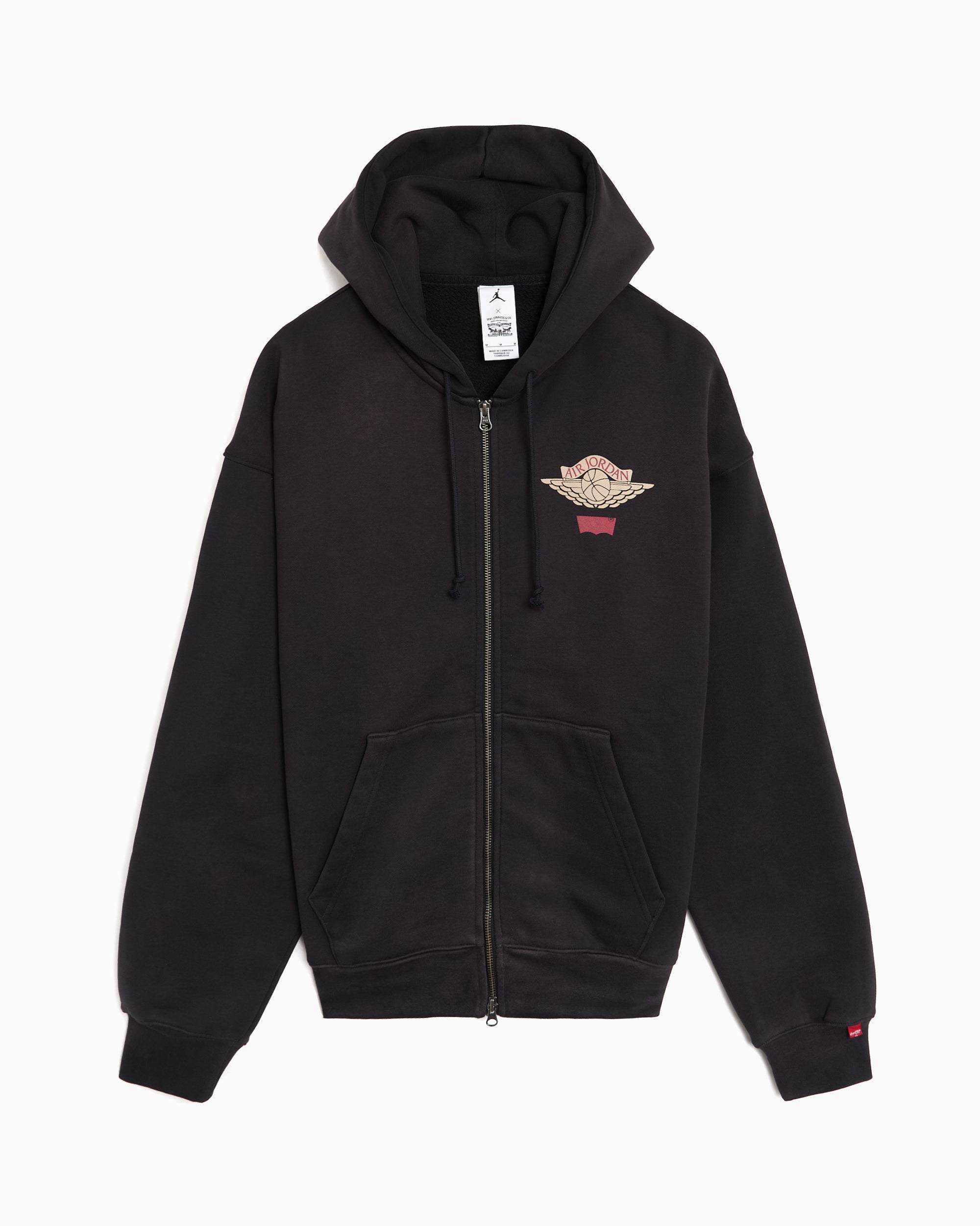 Sweatshirts Jordan x Levi's Logo With Hood Relaxed Men's Zip-Up Sweatshirt - IM6734-010