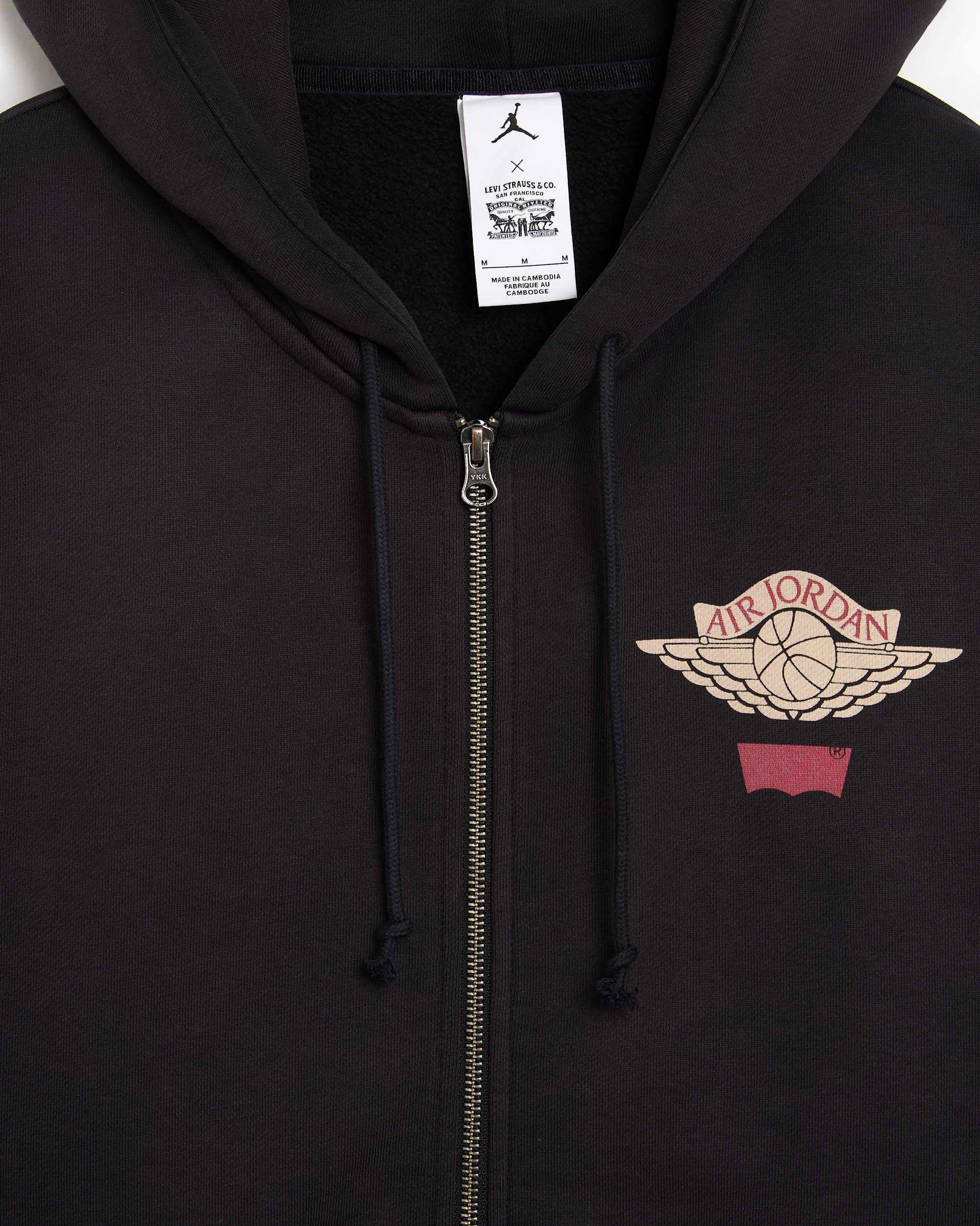 Sweatshirts Jordan x Levi's Logo With Hood Relaxed Men's Zip-Up Sweatshirt - IM6734-010
