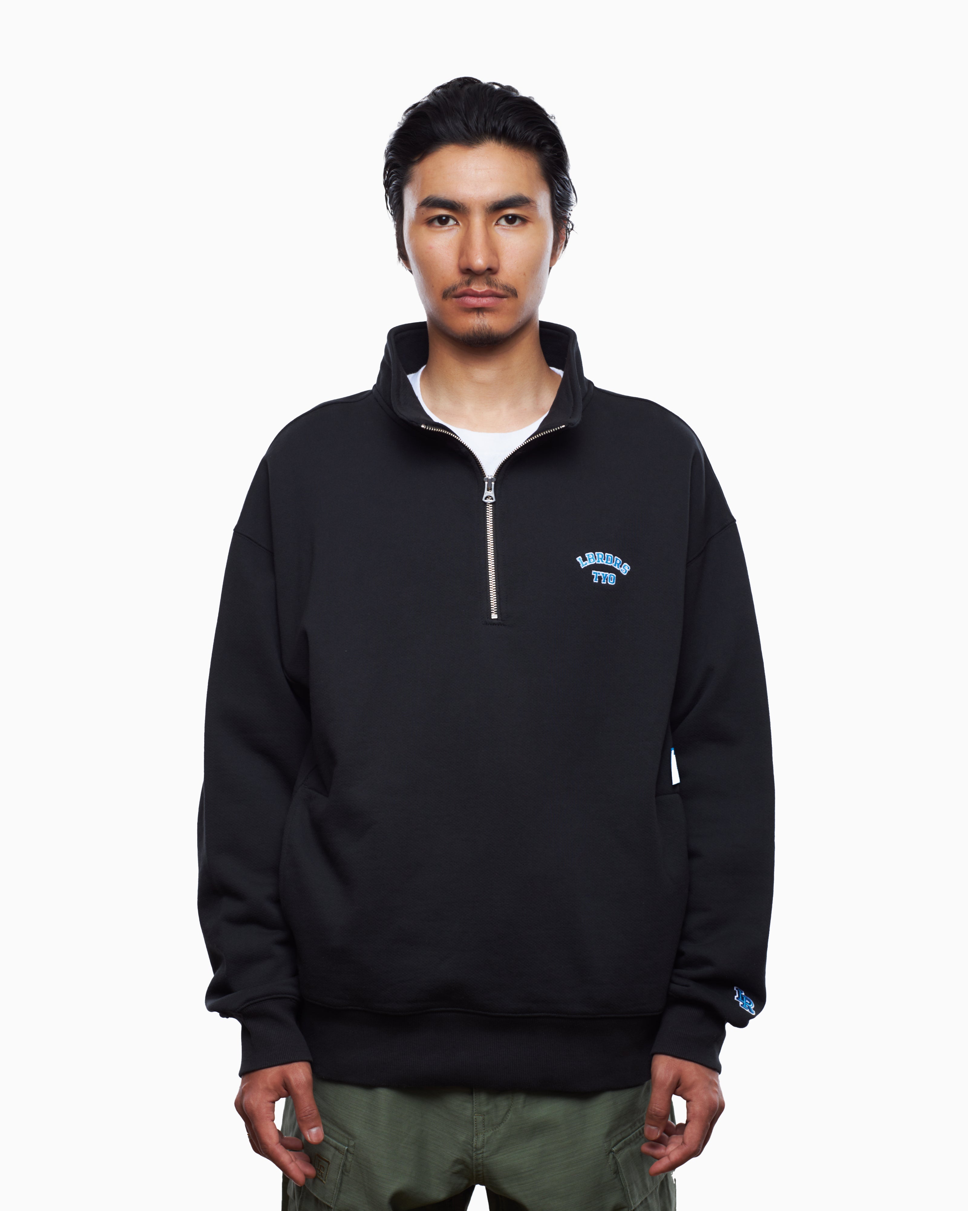 Sweatshirts Liberaiders® Liberaiders® Men's Heavyweight Fleece Half Zip Sweatshirt Men's Half Zip Sweatshirt - 753082303-BLACK