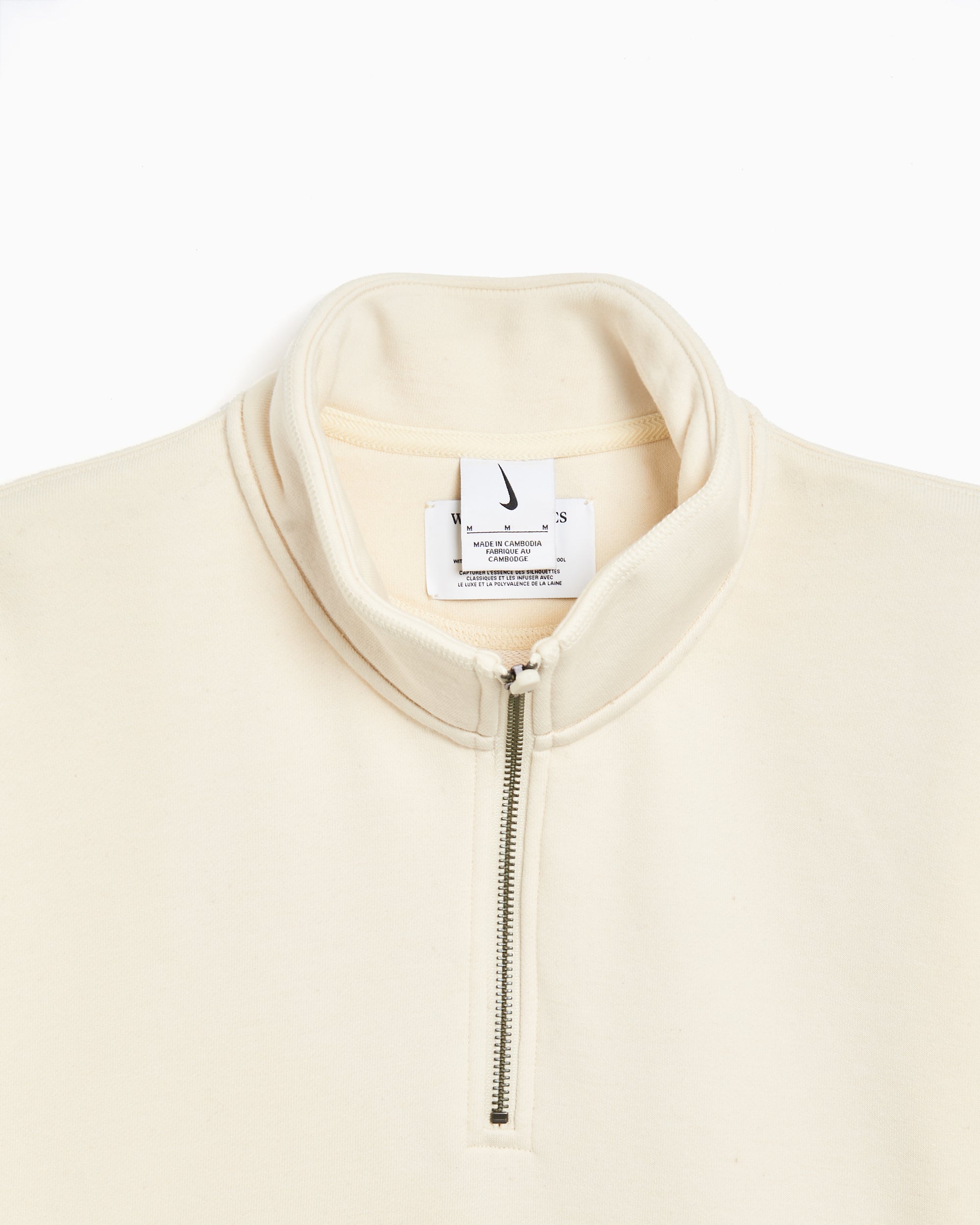 Nike Unisex Wool Classics Quarter Zip Sweatshirt Sweatshirt met halve