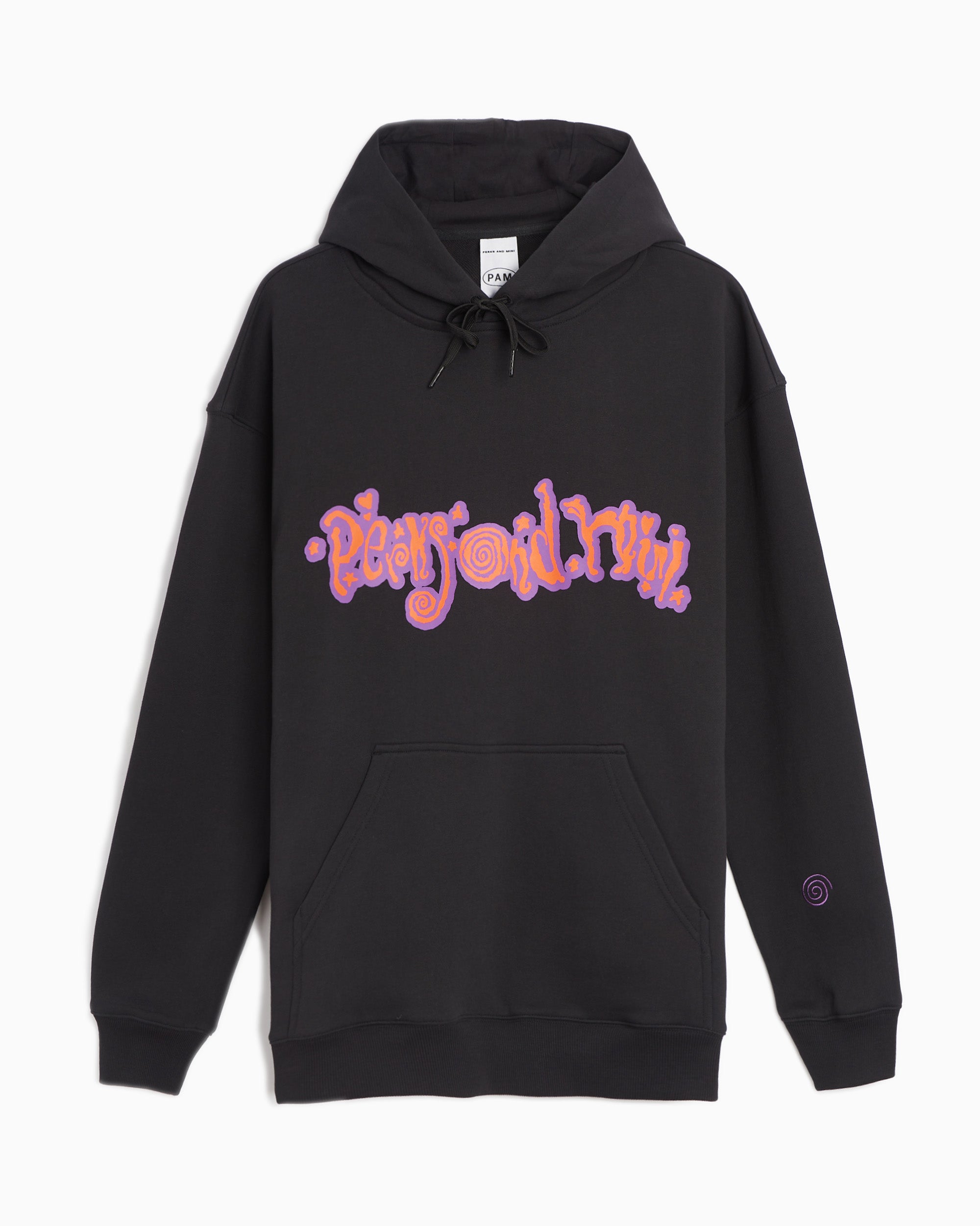 Sweatshirts Perks & Mini Perks And Mini Text Kurlz Unisex Hoodie "Poetry And Motion" Unisex Hoodie - PS223701A-BLACK