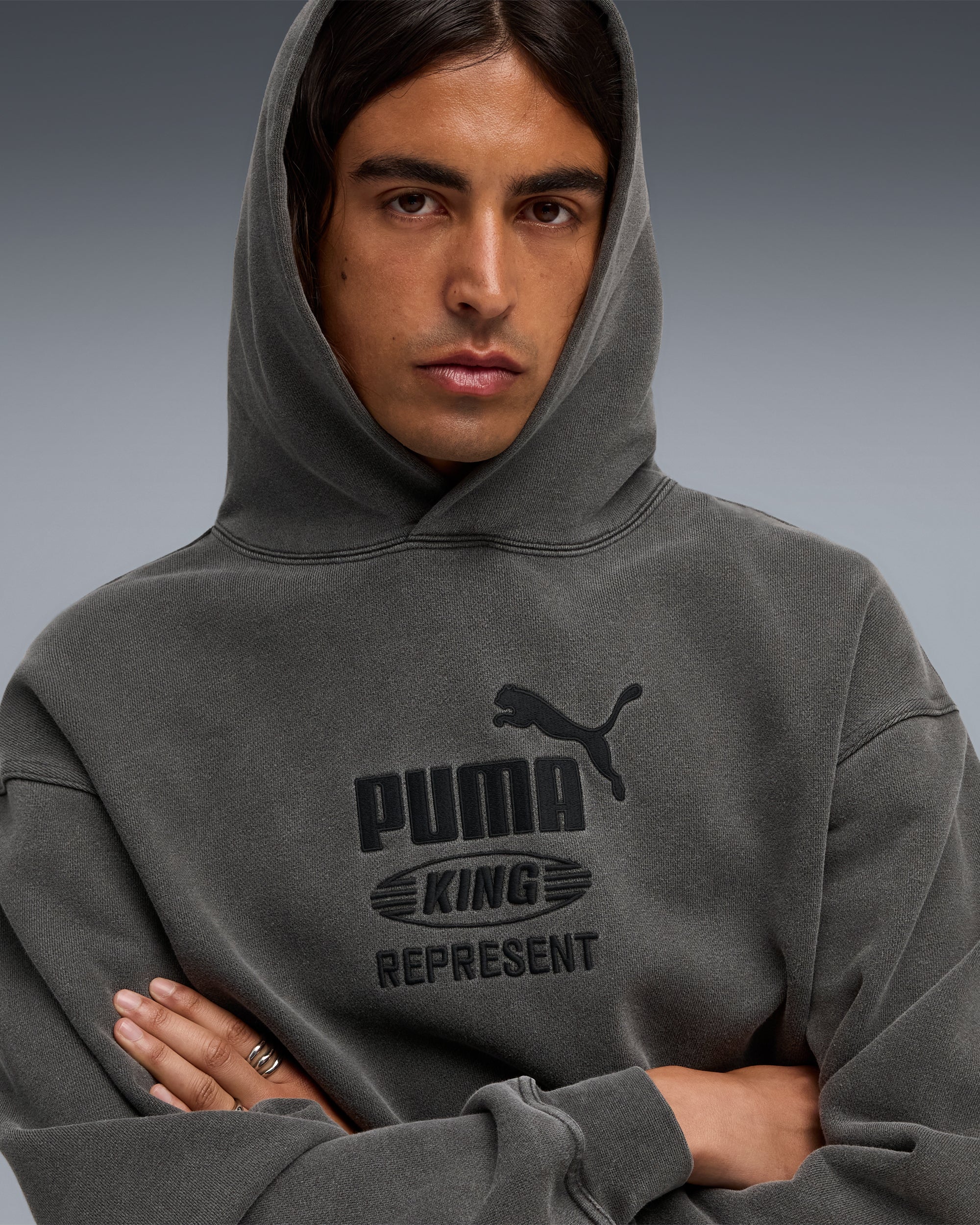 Sweatshirts Puma x REPRESENT Logo Relaxed Unisex Hoodie - 632542-97