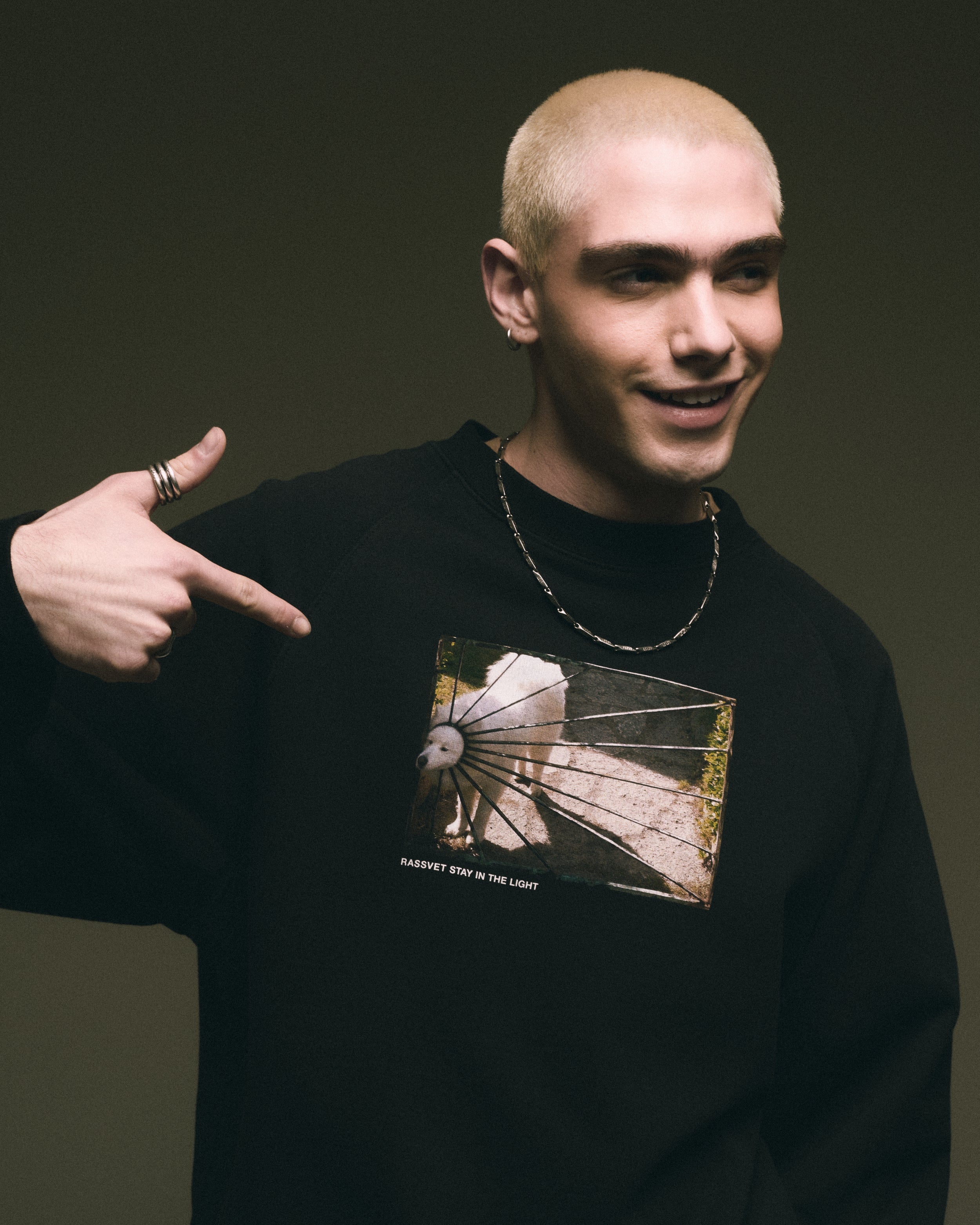 Sweatshirts Rassvet Dog Logo Men's Knit Sweatshirt Men's Sweatshirt - PACC16T021-1