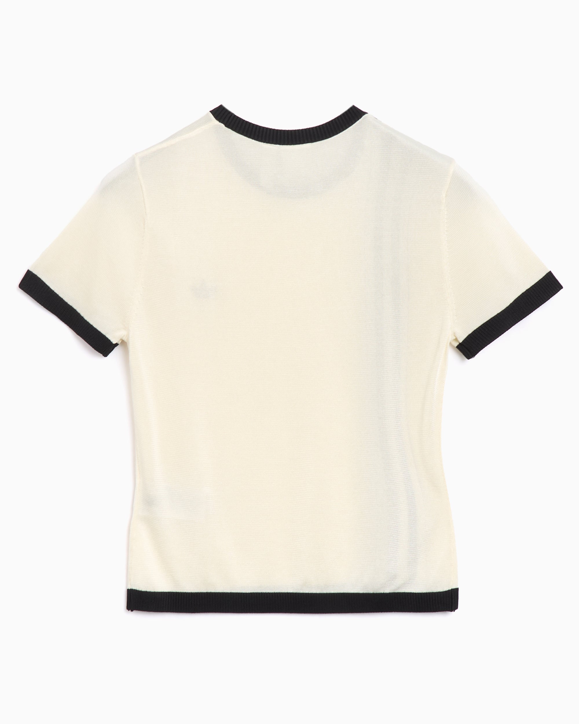 T-Shirts Adidas Originals 3 Stripes Women's Knitted Short T-Shirt Slim Women's T-Shirt - JJ0961