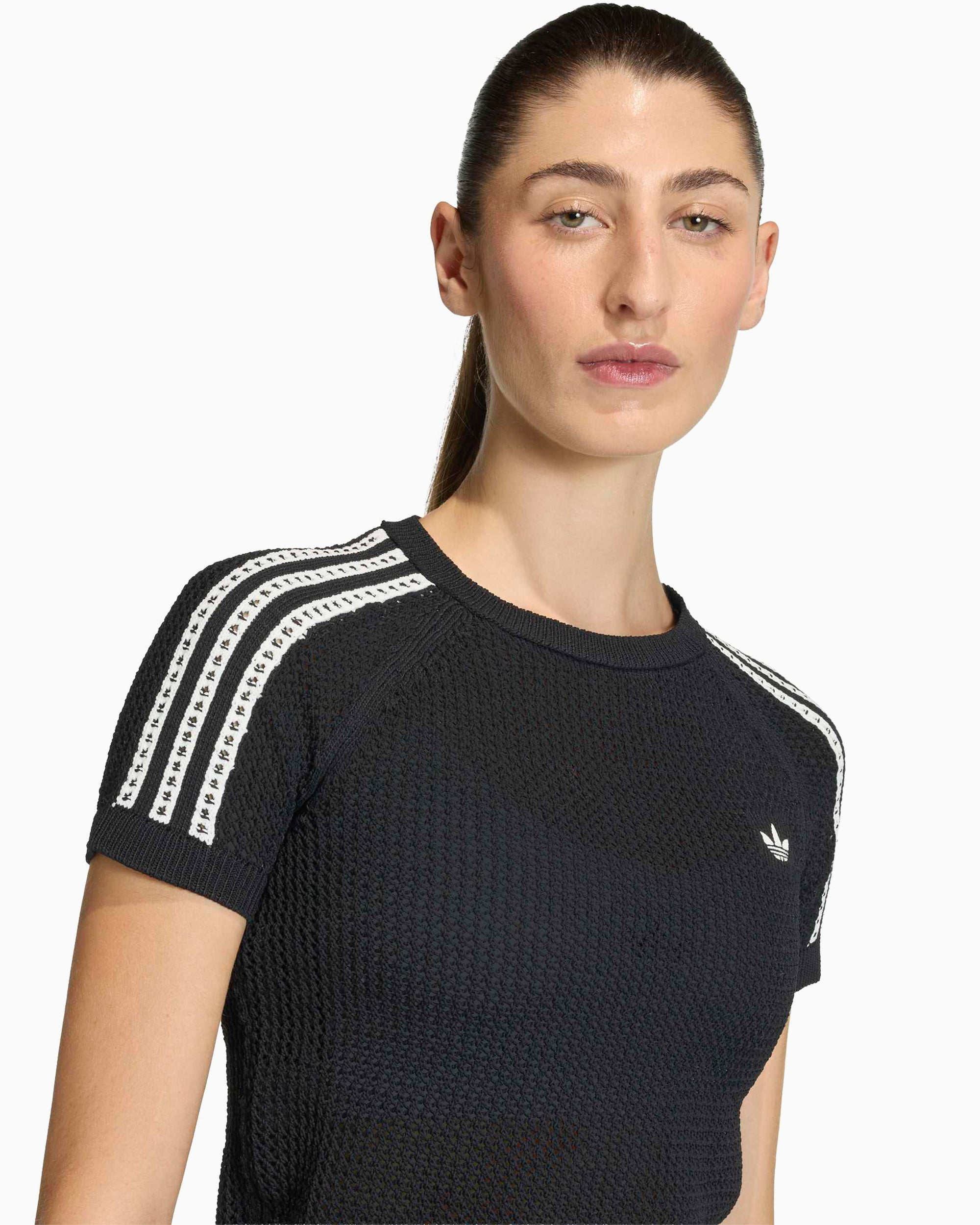 T-Shirts adidas Originals Cali Crochet Crop Women's T-Shirt - KC6481