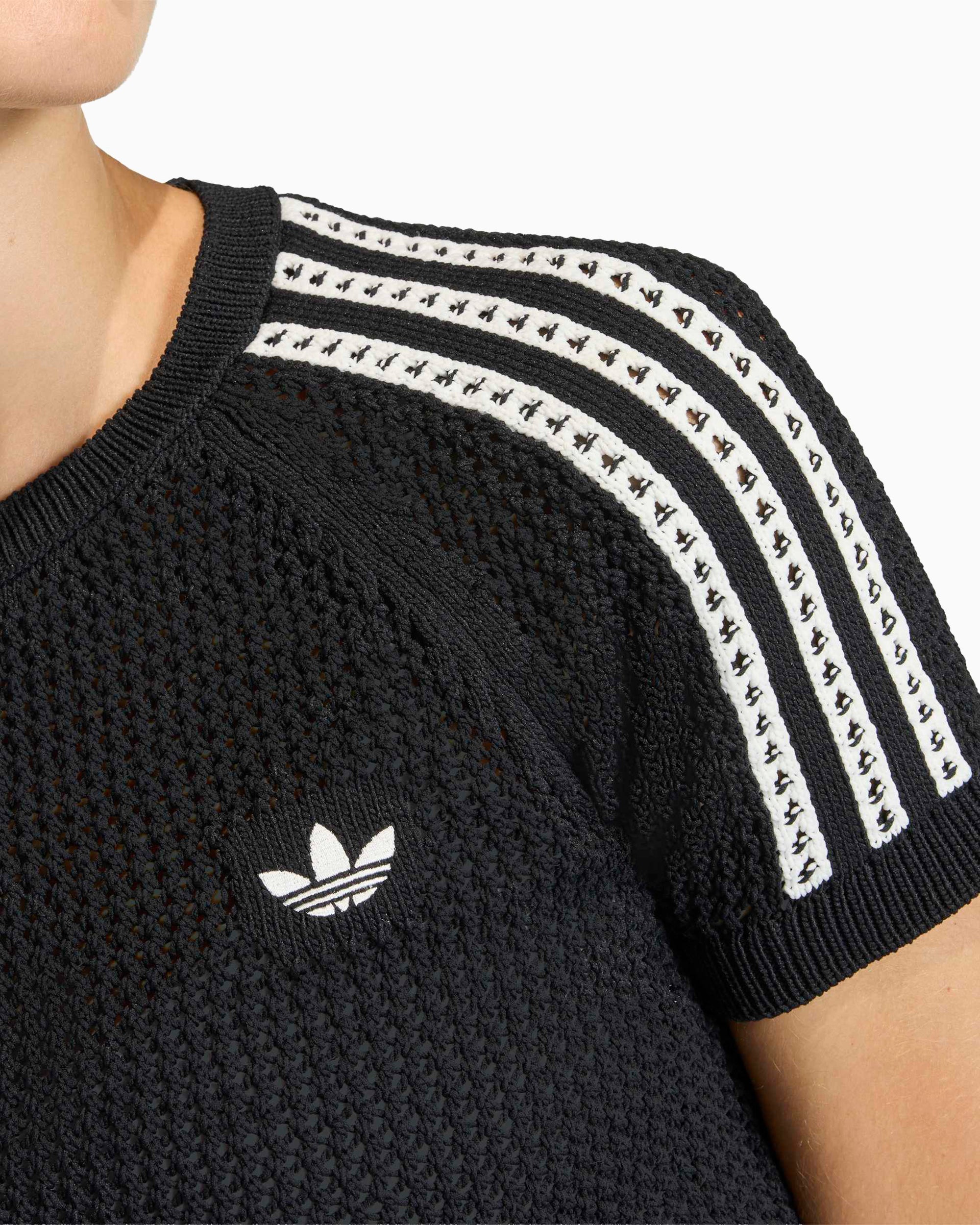 T-Shirts adidas Originals Cali Crochet Crop Women's T-Shirt - KC6481