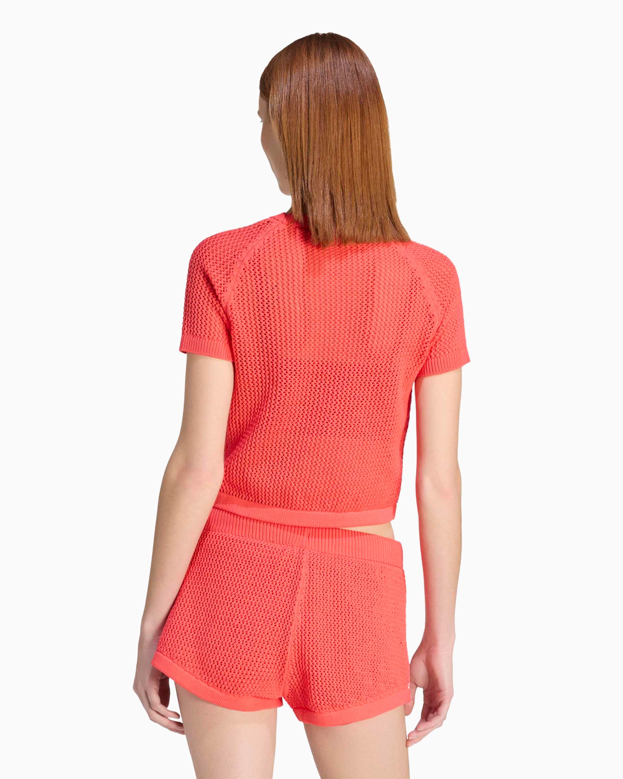 T-Shirts adidas Originals Cali Crochet Crop Women's T-Shirt - KC6482
