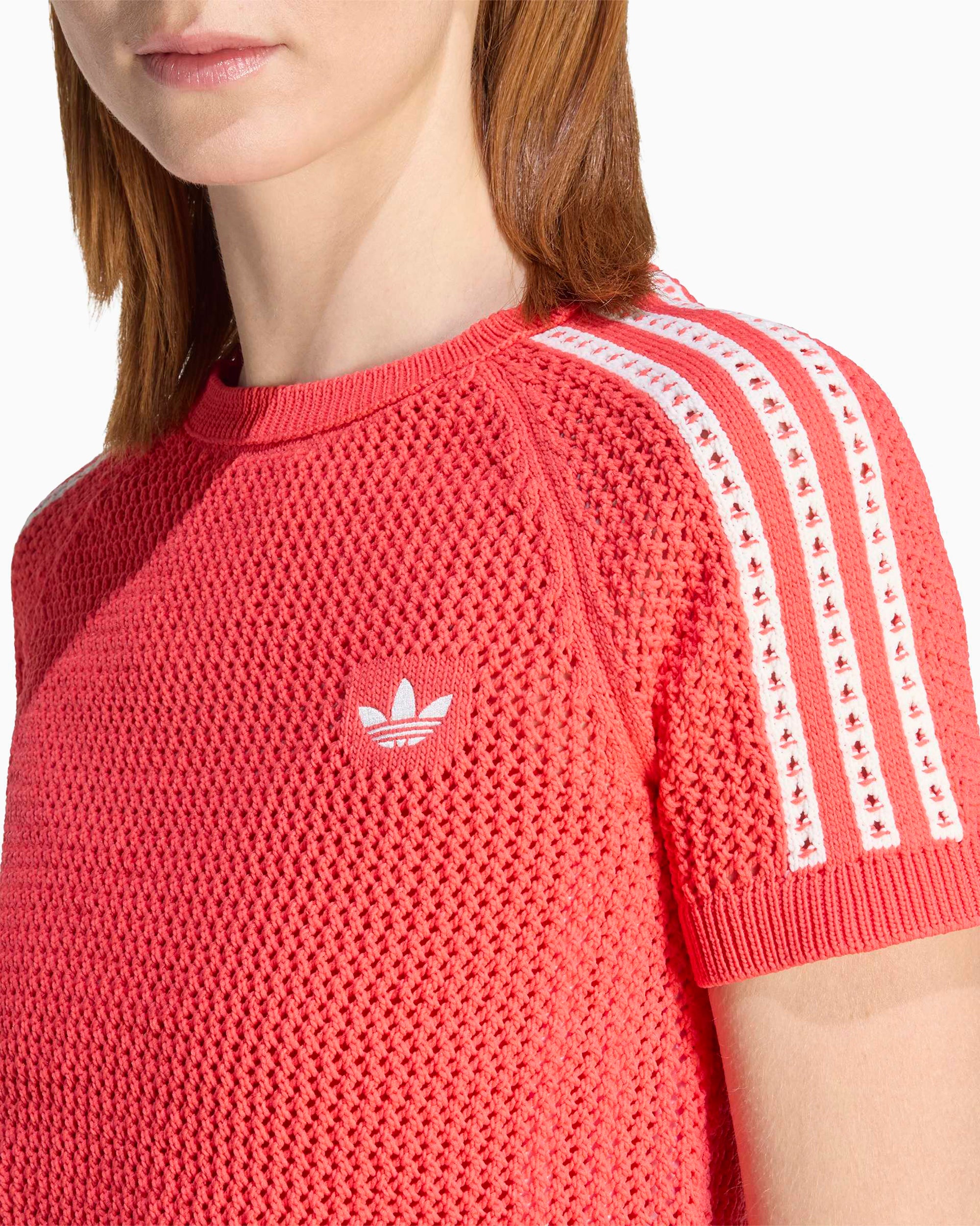 T-Shirts adidas Originals Cali Crochet Crop Women's T-Shirt - KC6482