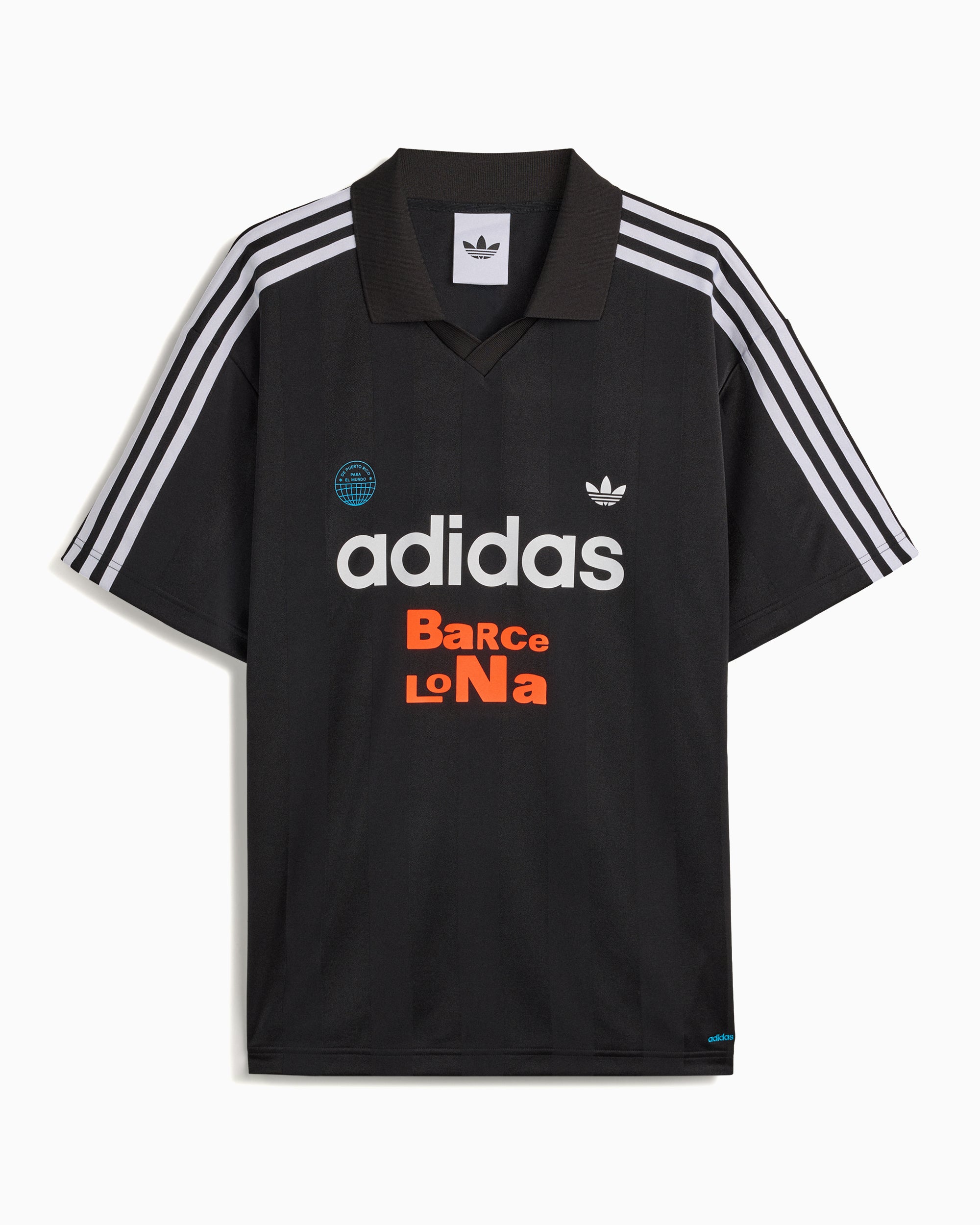 T-Shirts adidas Originals x Bad Bunny DtMF Tour Merch "Barcelona" Graphic Relaxed Men's Jersey T-Shirt - LH0434