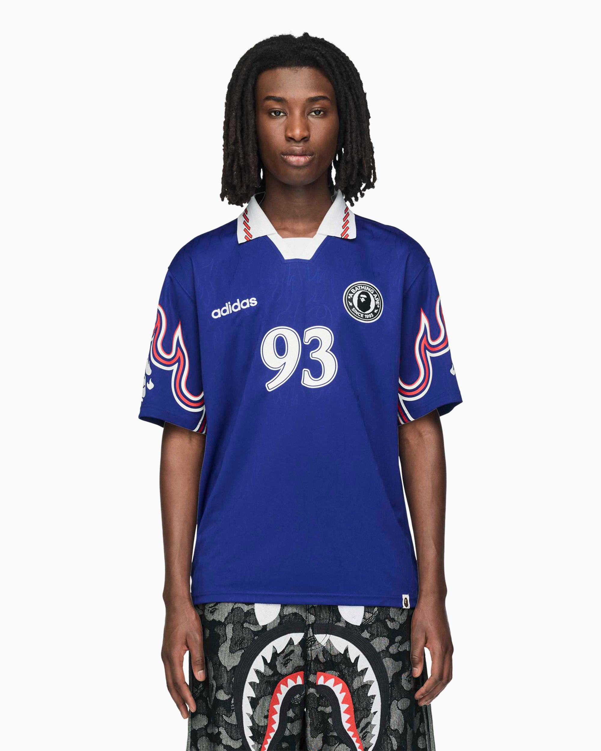 adidas Originals x BAPE SSL Flame Relaxed met grafisch Jersey T-Shirt