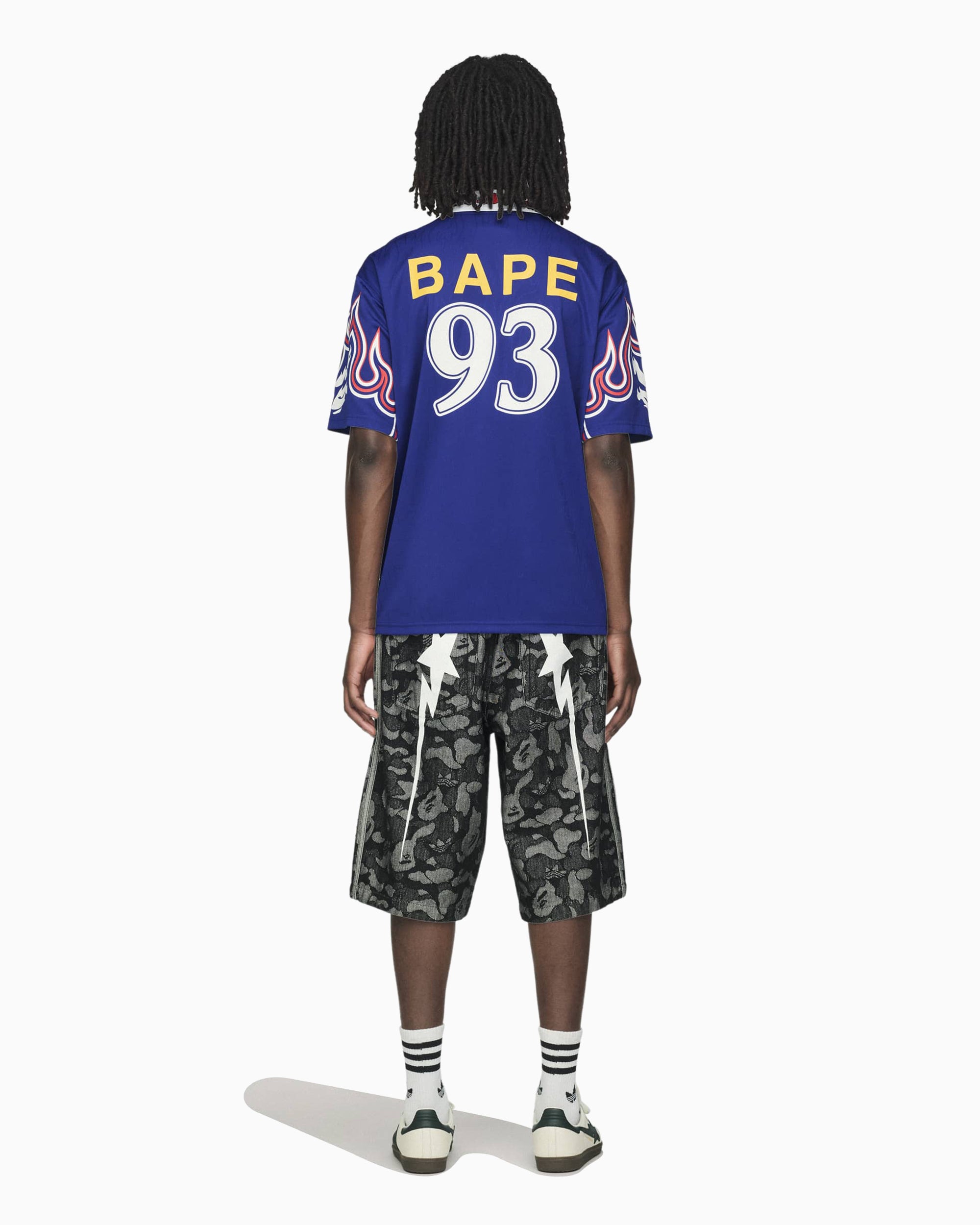 T-Shirts adidas Originals x BAPE SSL Flame Graphic Relaxed Men's Jersey T-Shirt - KF4914