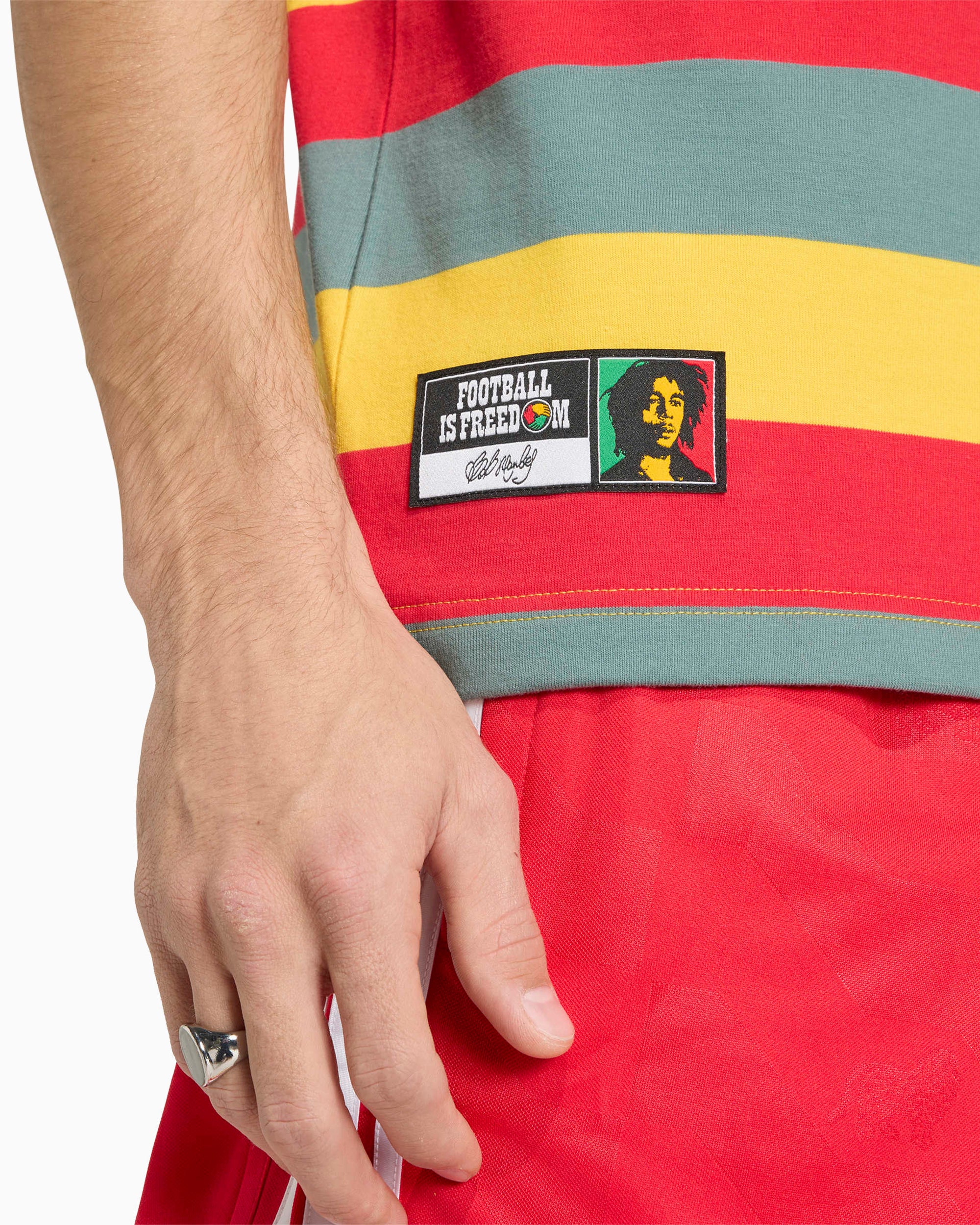 T-Shirts adidas Originals x Bob Marley Striped Men's T-Shirt - JY5212