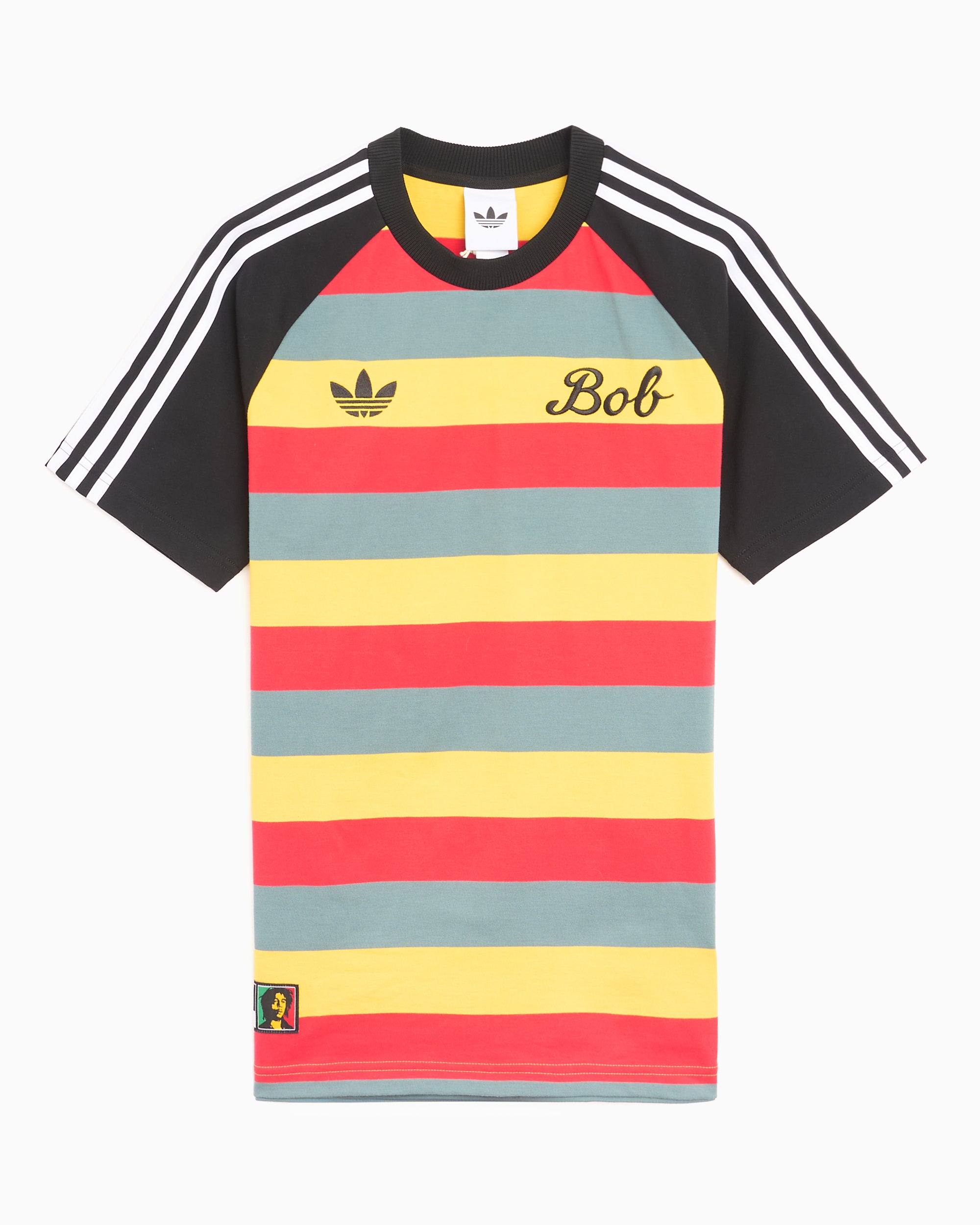 T-Shirts adidas Originals x Bob Marley Striped Men's T-Shirt - JY5212