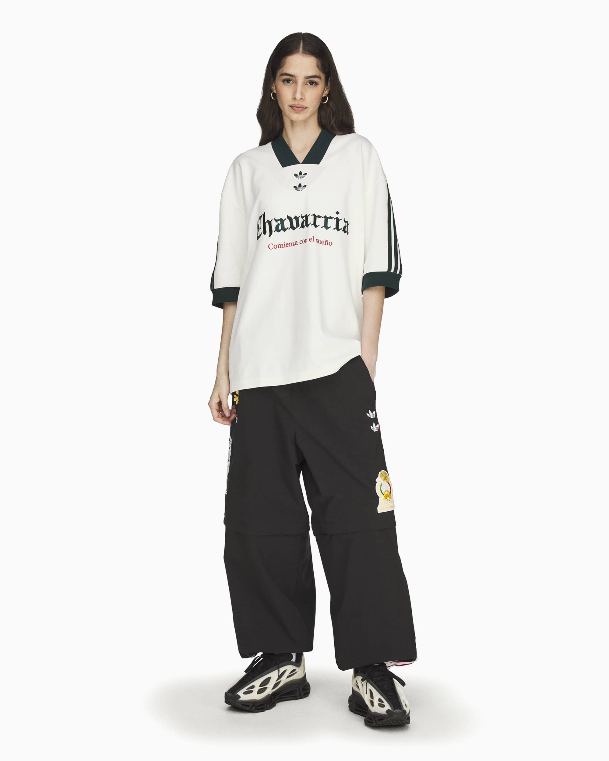 T-Shirts adidas Originals x Willy Chavarria Football Logo Relaxed Men's Jersey T-Shirt - KY7708