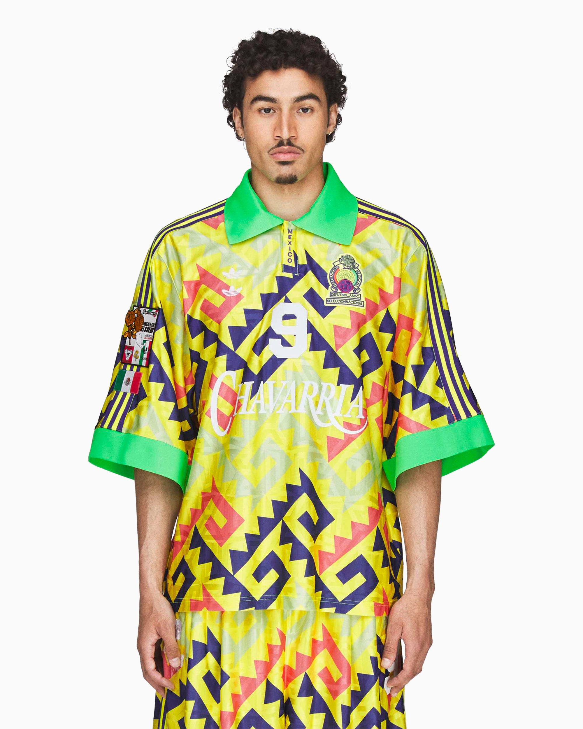 T-Shirts adidas Originals x Willy Chavarria Goalkeeper Graphic Half-Sleeved Oversize Men's Jersey T-Shirt - KU7799