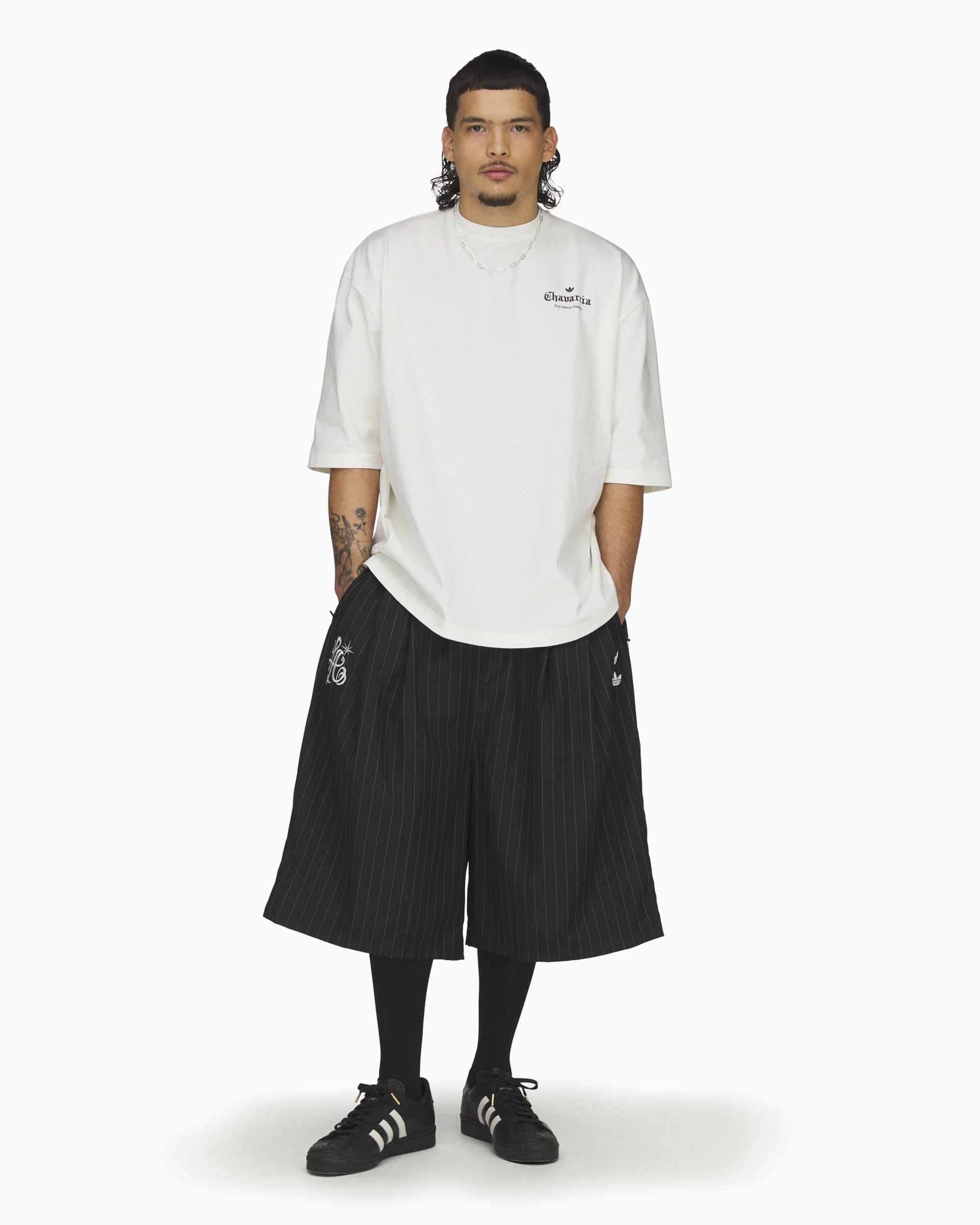 adidas Originals x Willy Chavarria Oversize met logo met halve mouw T-