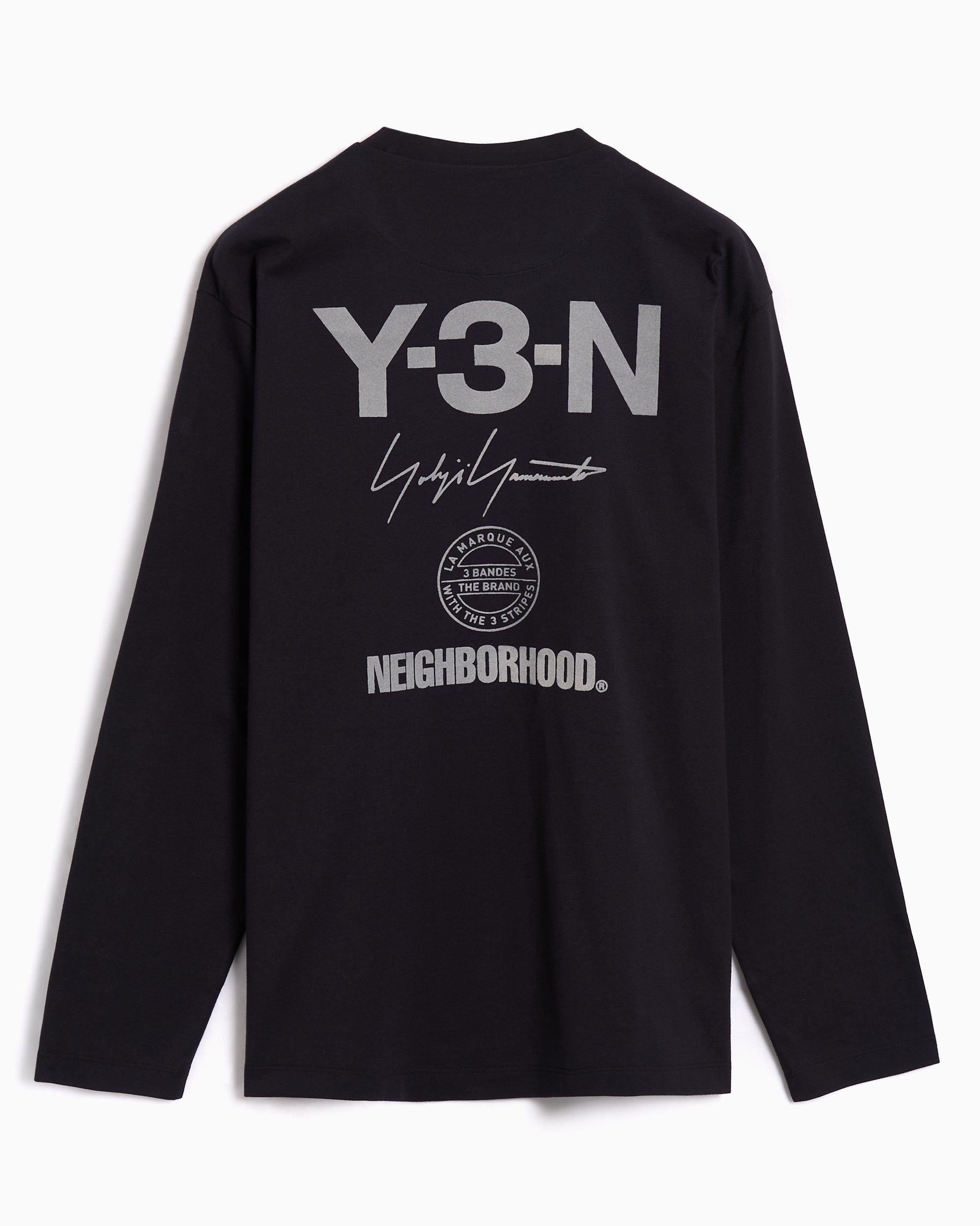 T-Shirts adidas Y-3 x Neighborhood Logo LS Long-Sleeved Relaxed Men's T-Shirt - JW7001