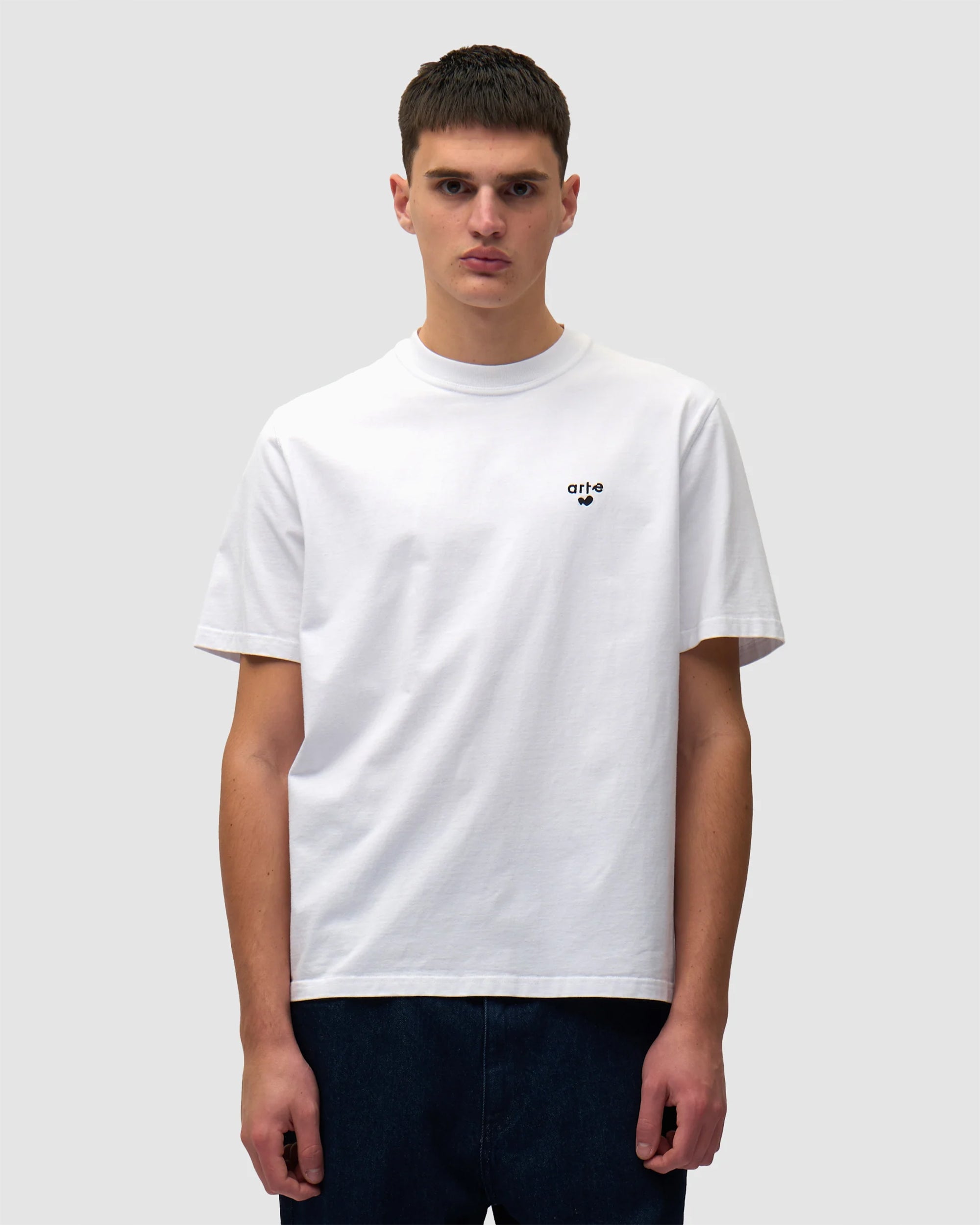 T-Shirts Arte Antwerp Heart Logo Relaxed Men's T-Shirt - SS26-125T-White