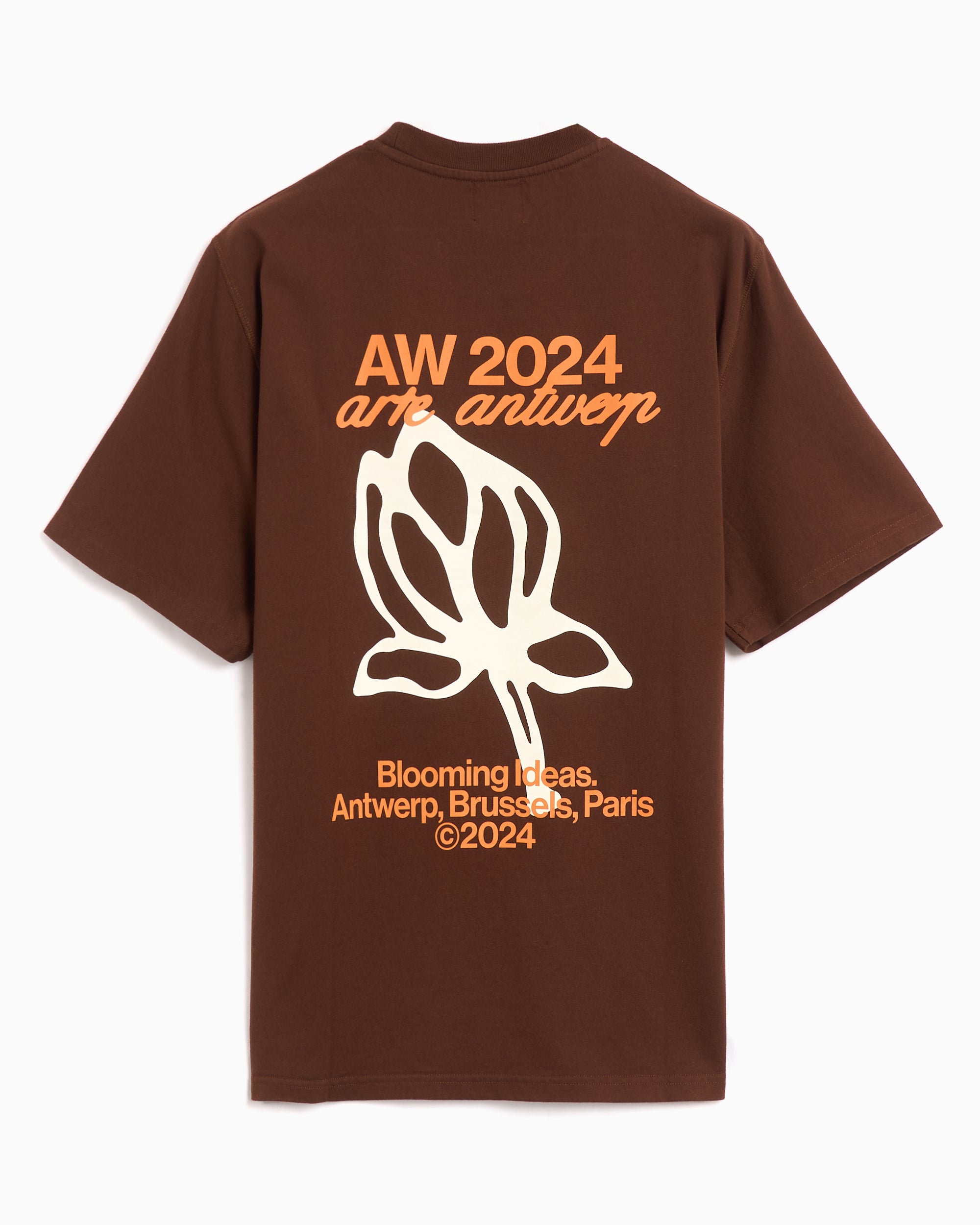 T-Shirts Arte Antwerp Tulip Men's T-Shirt Men's T-Shirt - AW24-113T-Brown