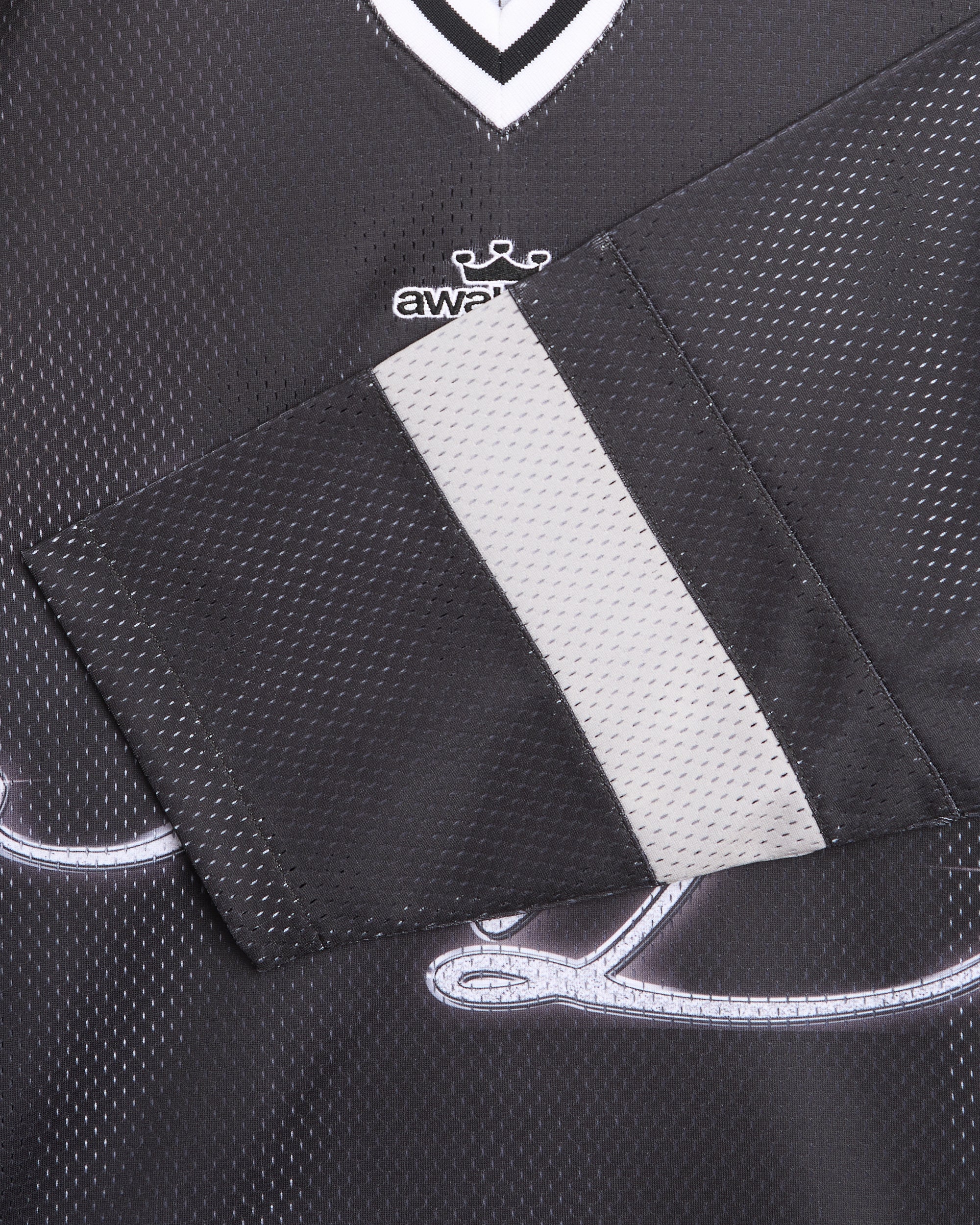 T-Shirts Awake NY x Big L "The Big Picture" Graphic Long-Sleeved Relaxed Men's Jersey T-Shirt - AWK-SP26-TP008-BLK