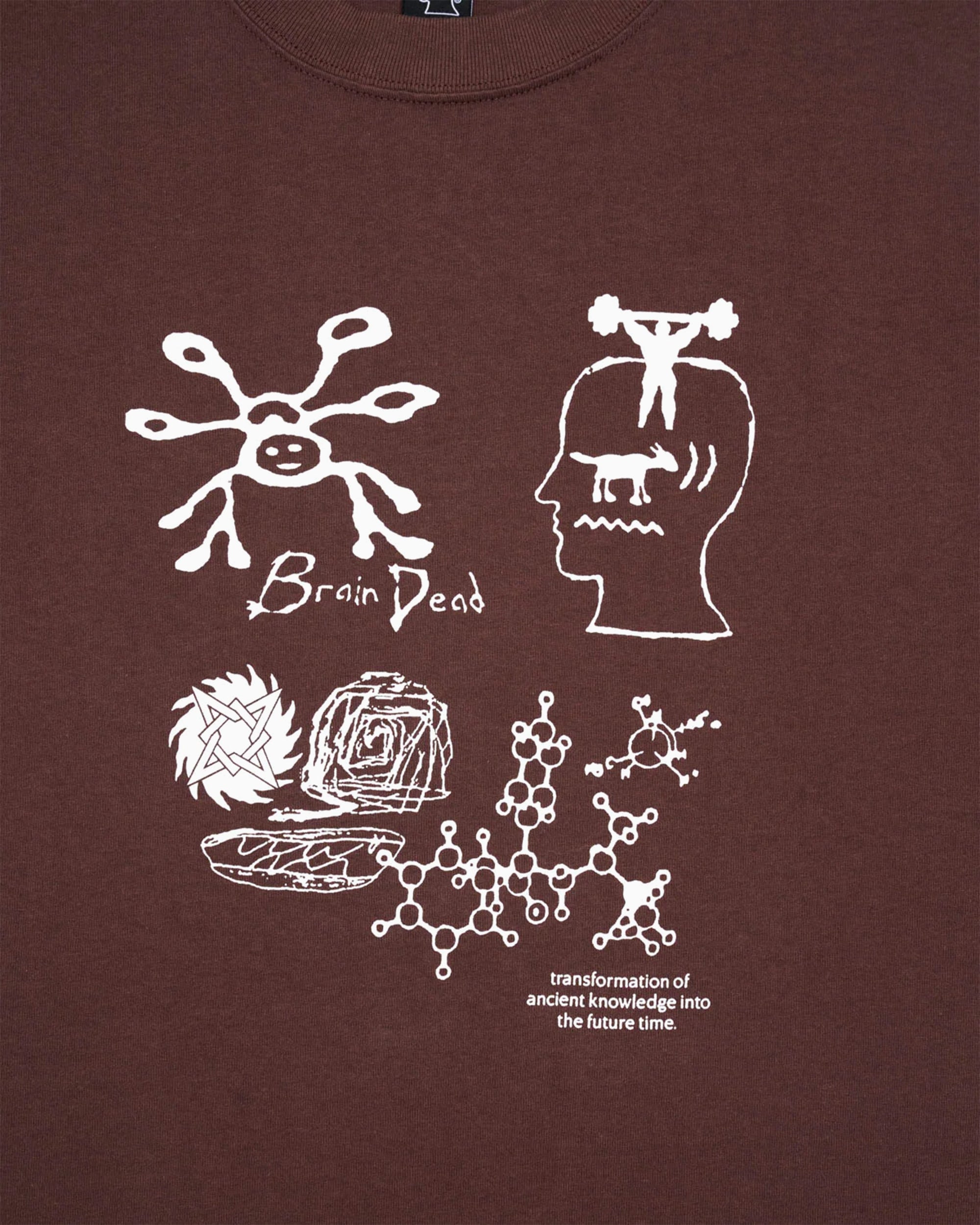 T-Shirts Brain Dead Ancient Knowledge Graphic Men's T-Shirt - BDP26T00005066RD12