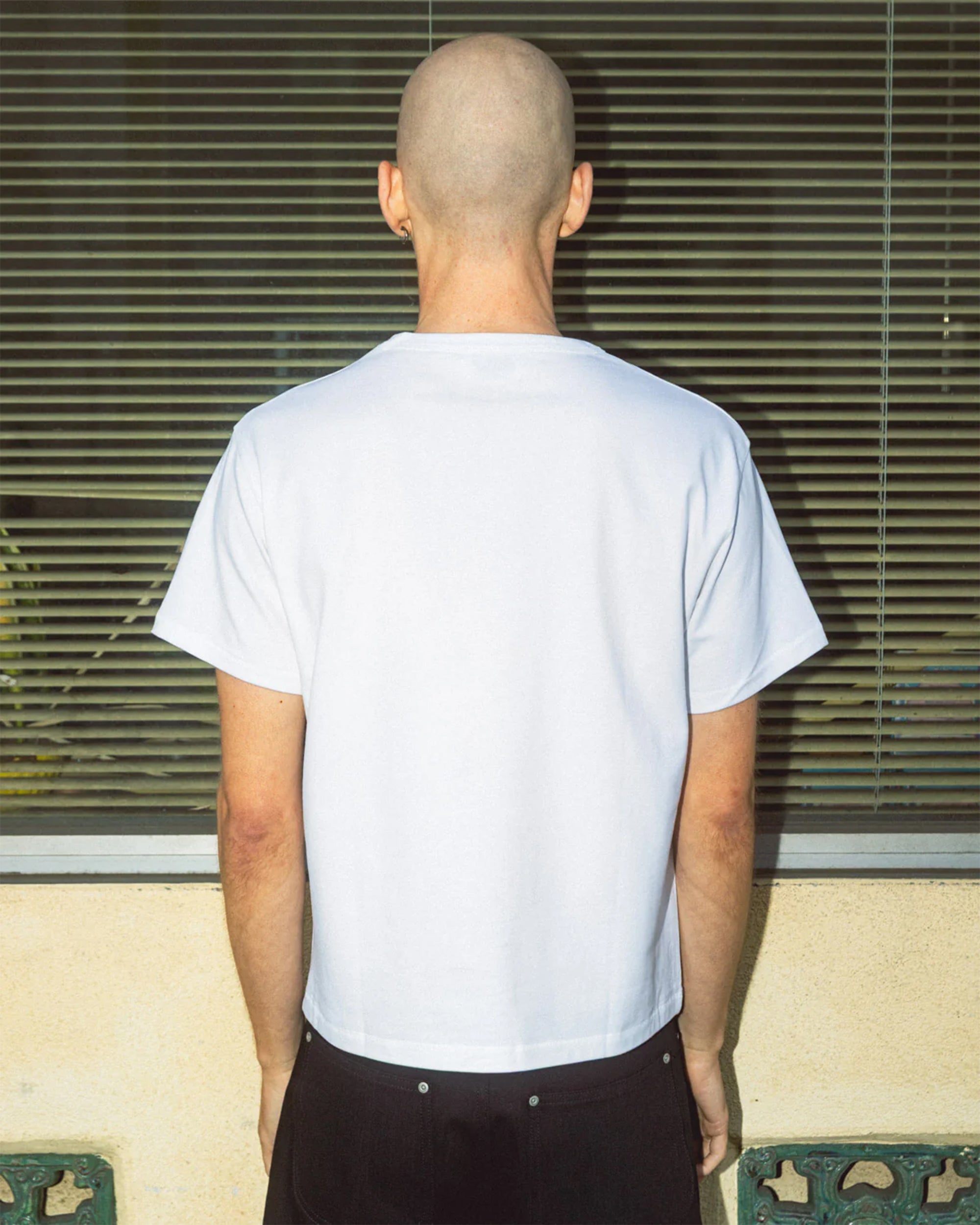 T-Shirts Brain Dead Easy Embroidered Crop Men's T-Shirt - BDS25T00004780WH01