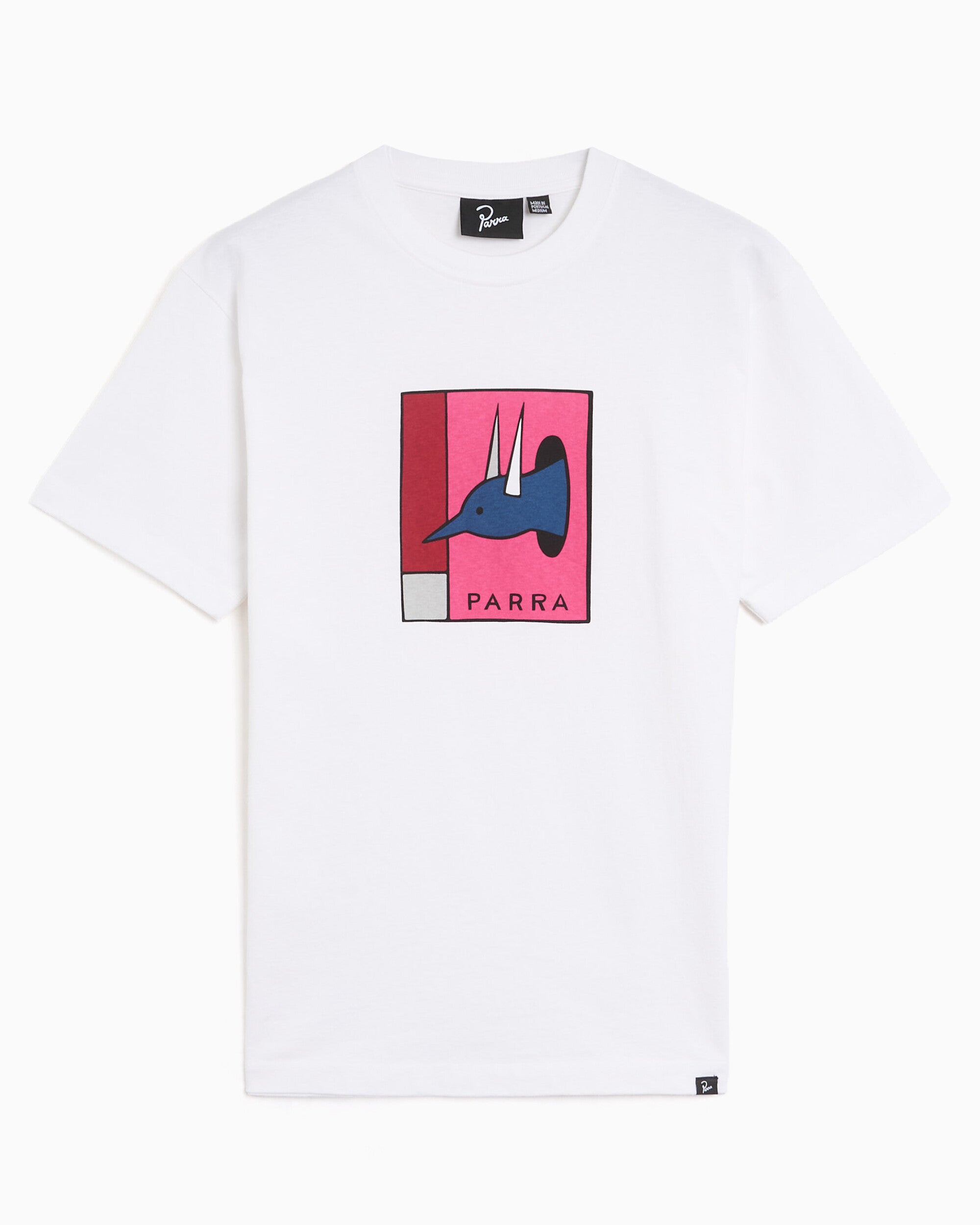 T-Shirts by Parra The Hunted Graphic Boxy Men's T-Shirt - 56100-White