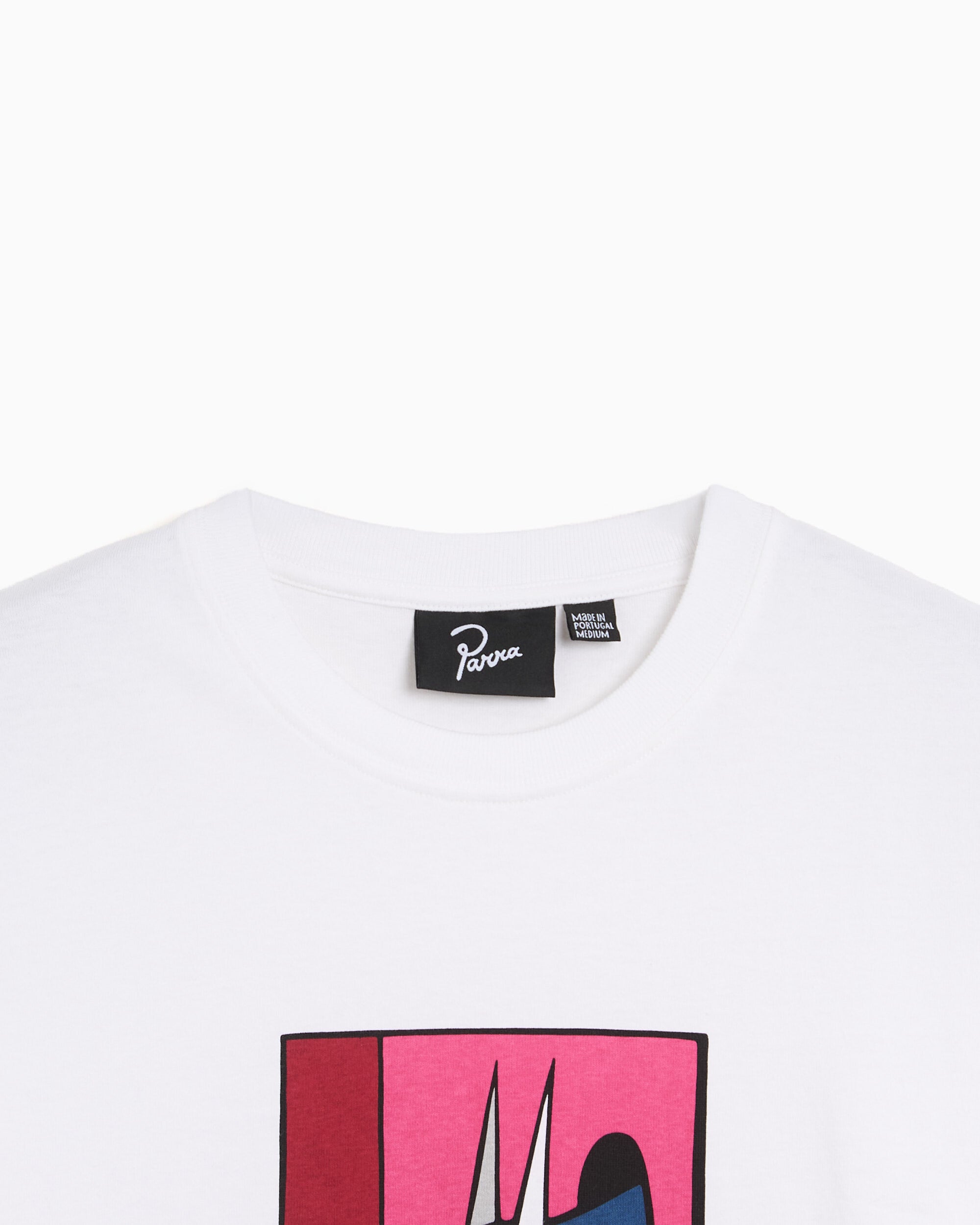 T-Shirts by Parra The Hunted Graphic Boxy Men's T-Shirt - 56100-White