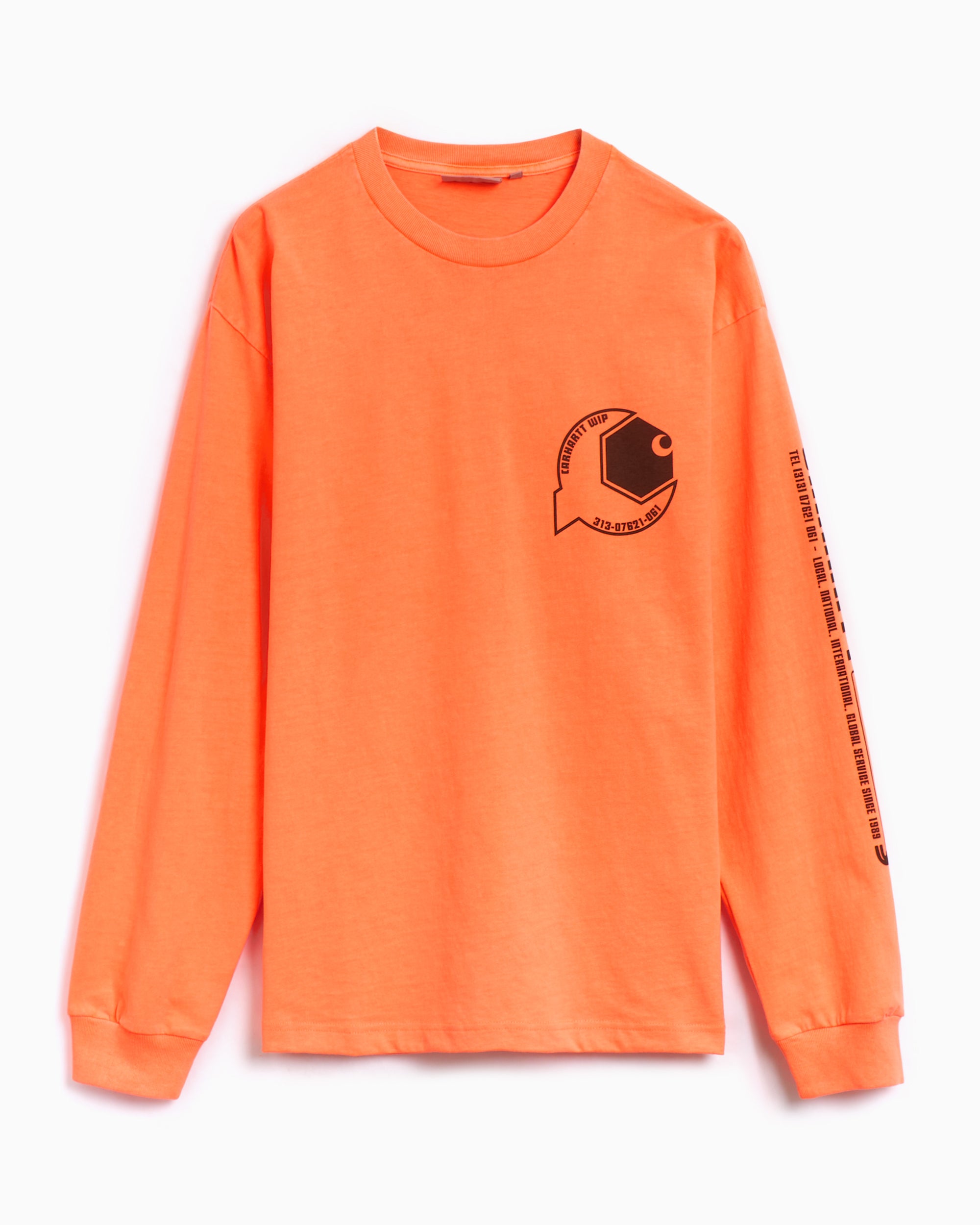 T-Shirts Carhartt WIP Industry Men's Loose Fit Long Sleeve T-Shirt Relaxed Men's T-Shirt - I034411-2N8GD