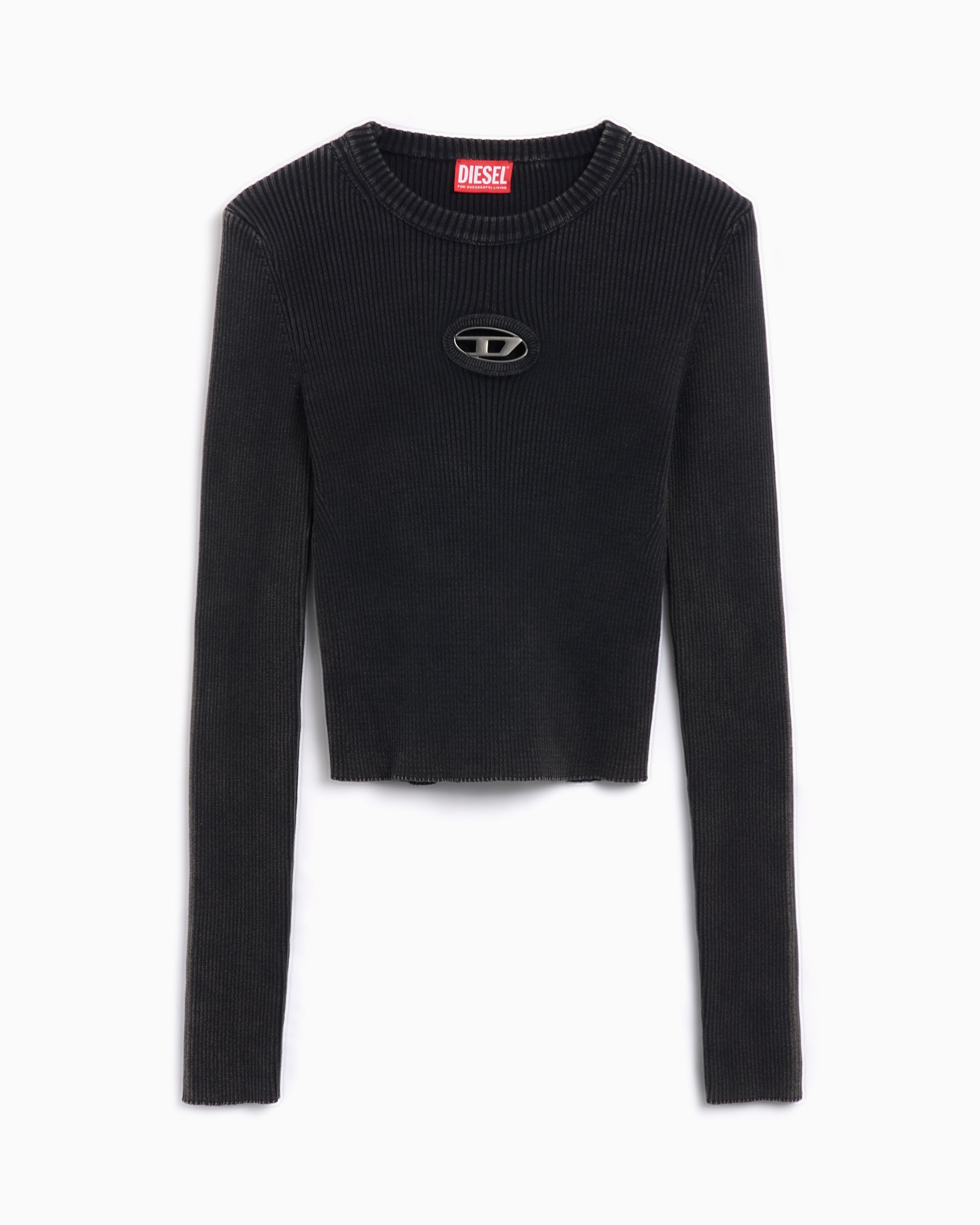 T-Shirts Diesel M-Anchor-A Women's Long Sleeve Knit T-Shirt Slim Women's T-Shirt - A14810-0AKBQ-900