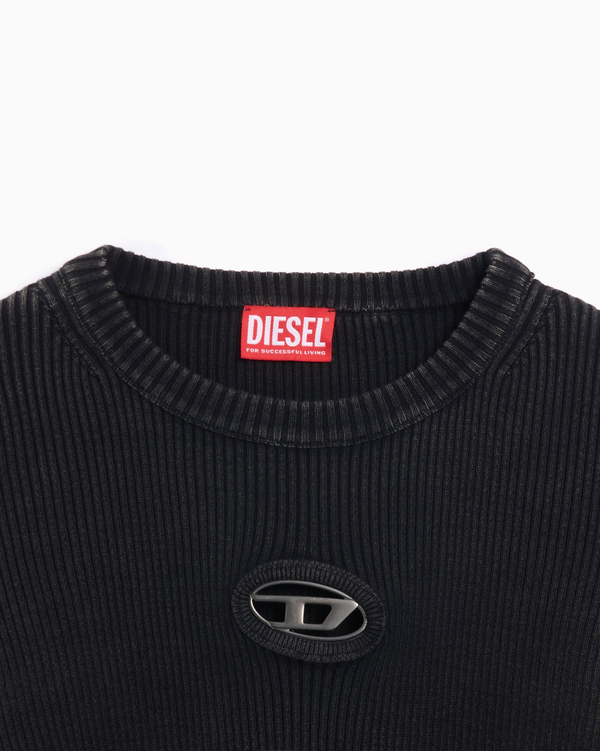 T-Shirts Diesel M-Anchor-A Women's Long Sleeve Knit T-Shirt Slim Women's T-Shirt - A14810-0AKBQ-900
