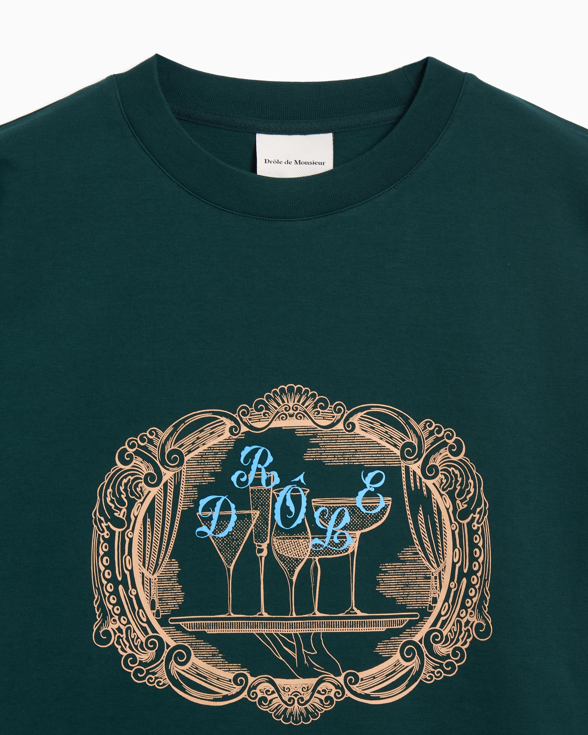 T-Shirts Drôle de Monsieur Plateau Relaxed Men's T-Shirt - TS255-CO002-DGN