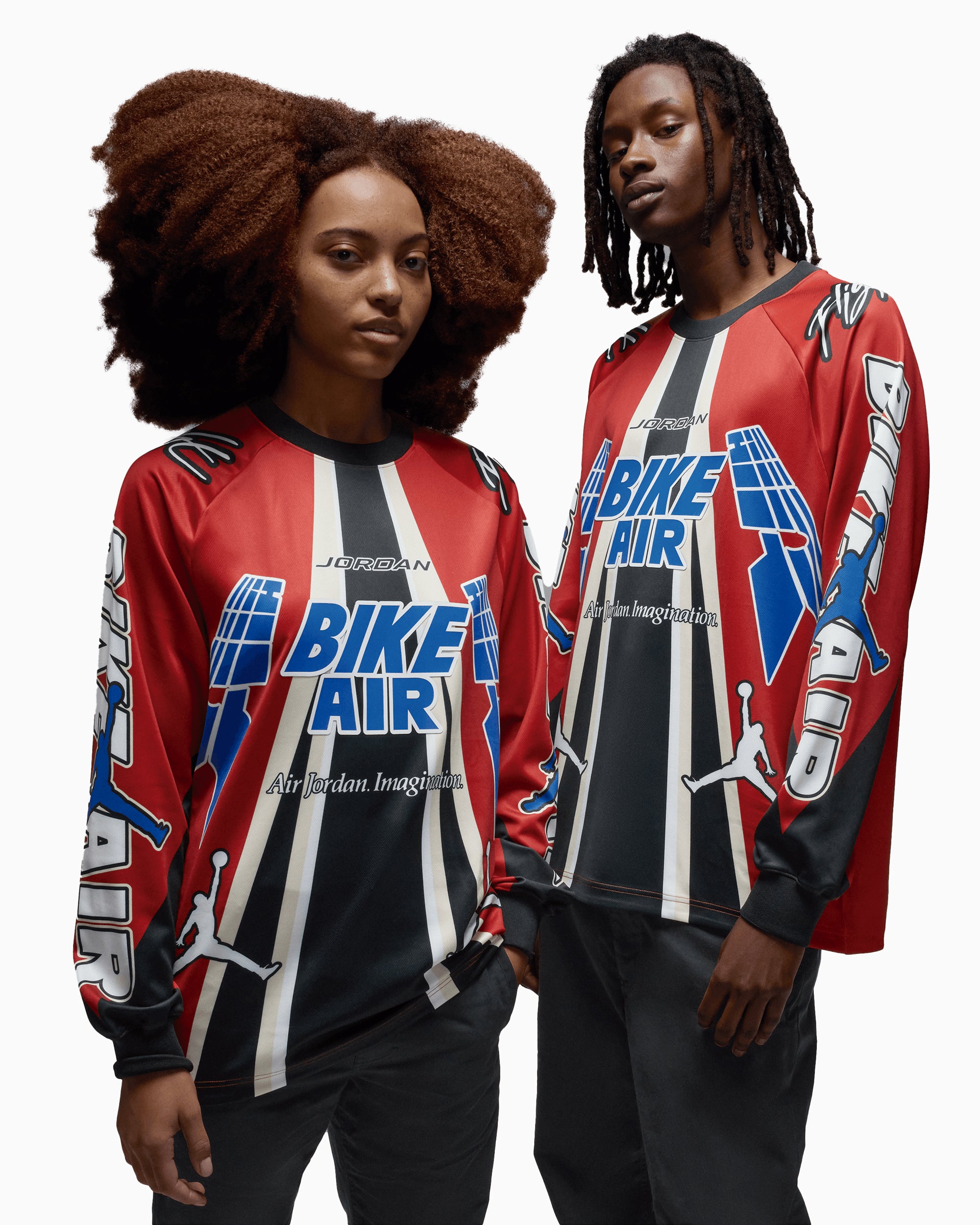 Jordan x Nigel Sylvester Bike Men's Long Sleeve T-Shirt Oversize T-Shi