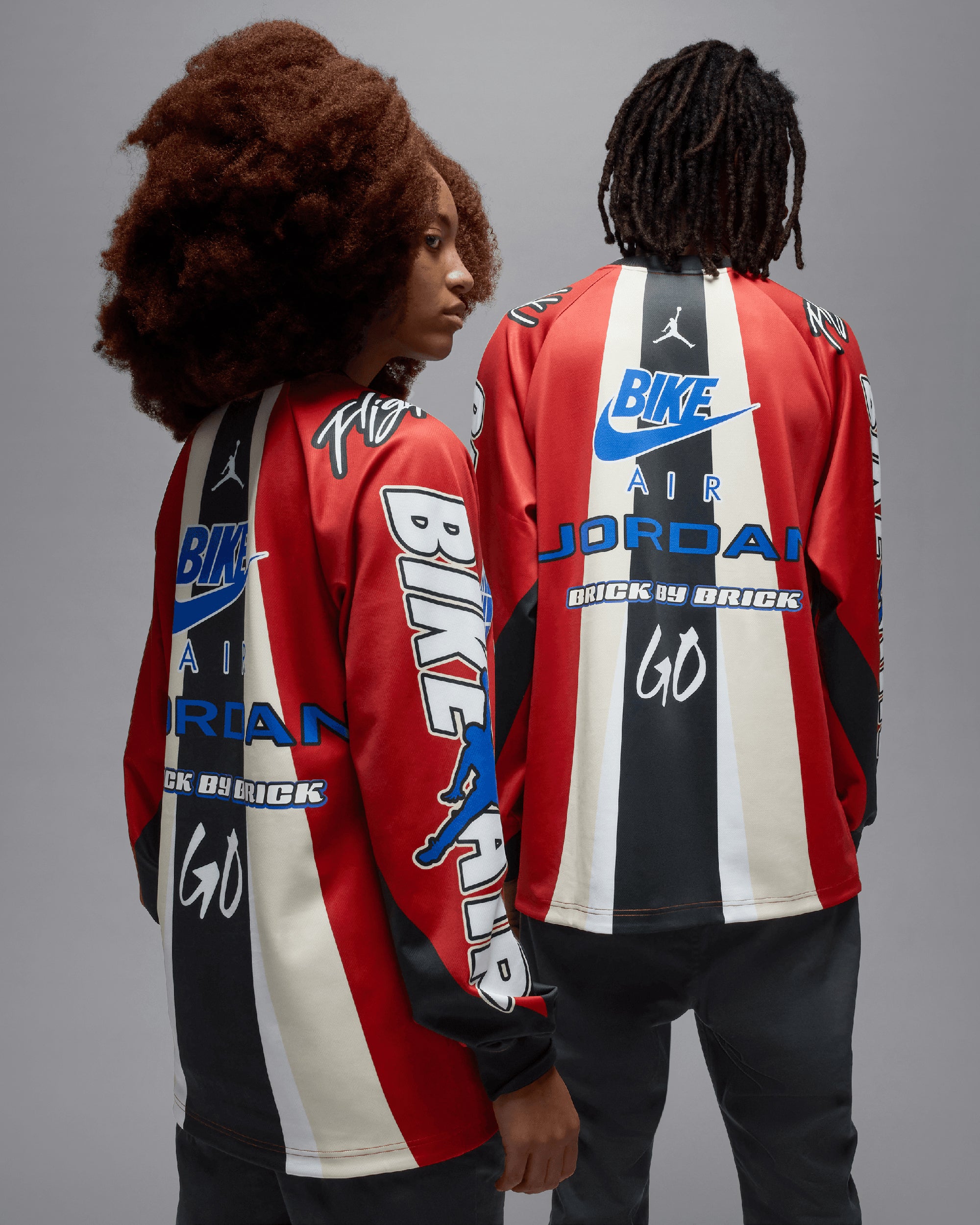 Jordan x Nigel Sylvester Bike Men's Long Sleeve T-Shirt Oversize T-Shi