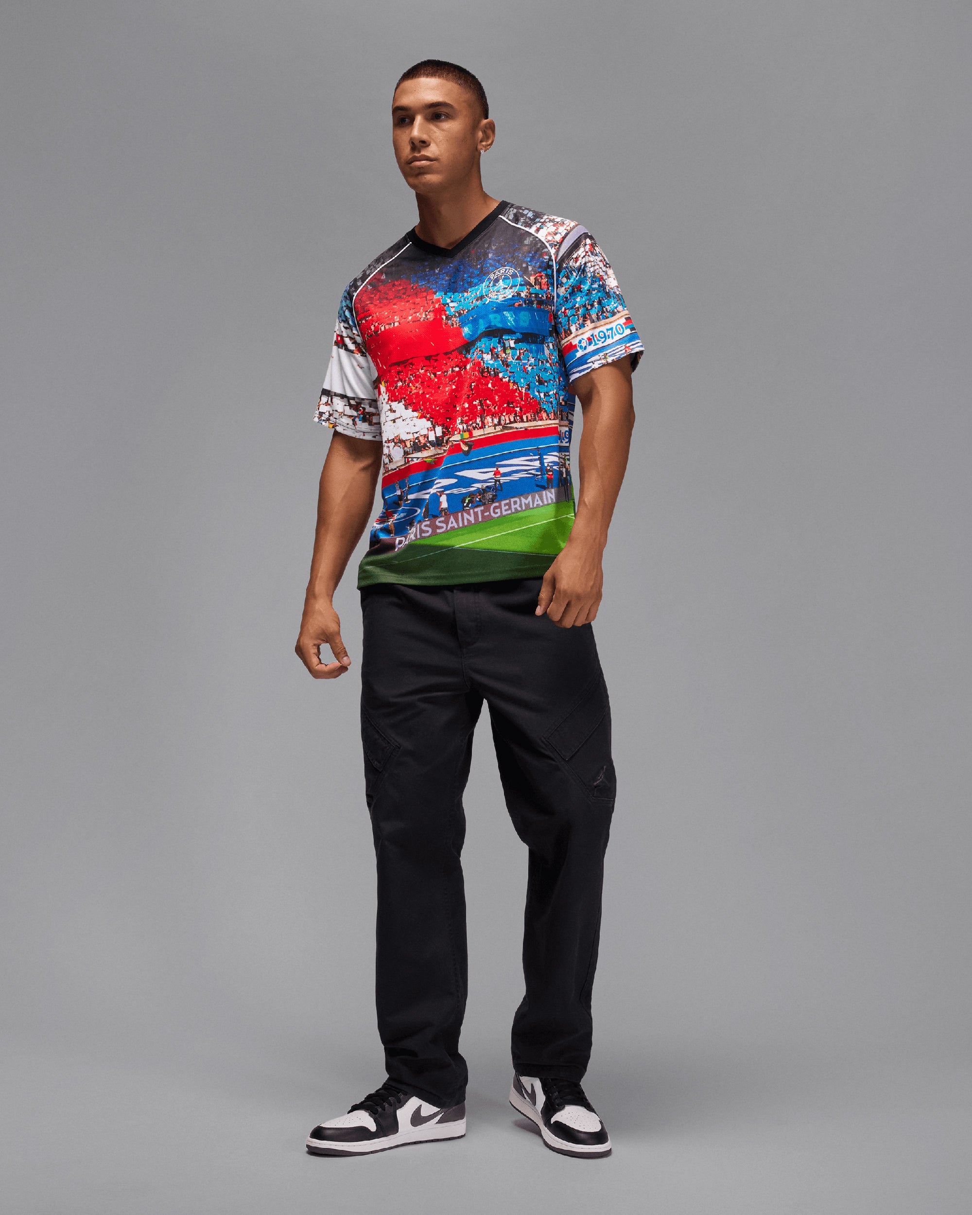 Jordan x PSG Slim met grafisch Jersey T-Shirt voor heren