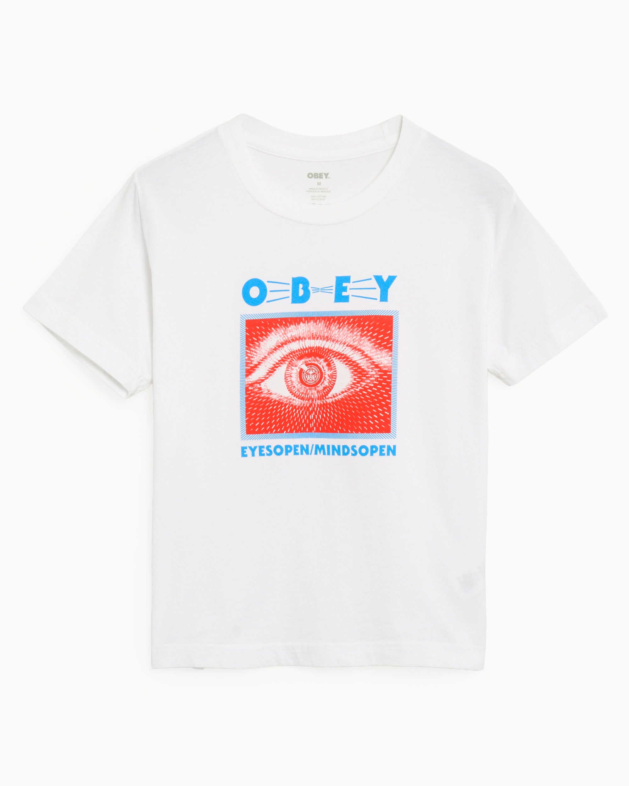 T-Shirts OBEY Clothing Eyes Open Mind Open Relaxed Women's T-Shirt - 268062709-WHT