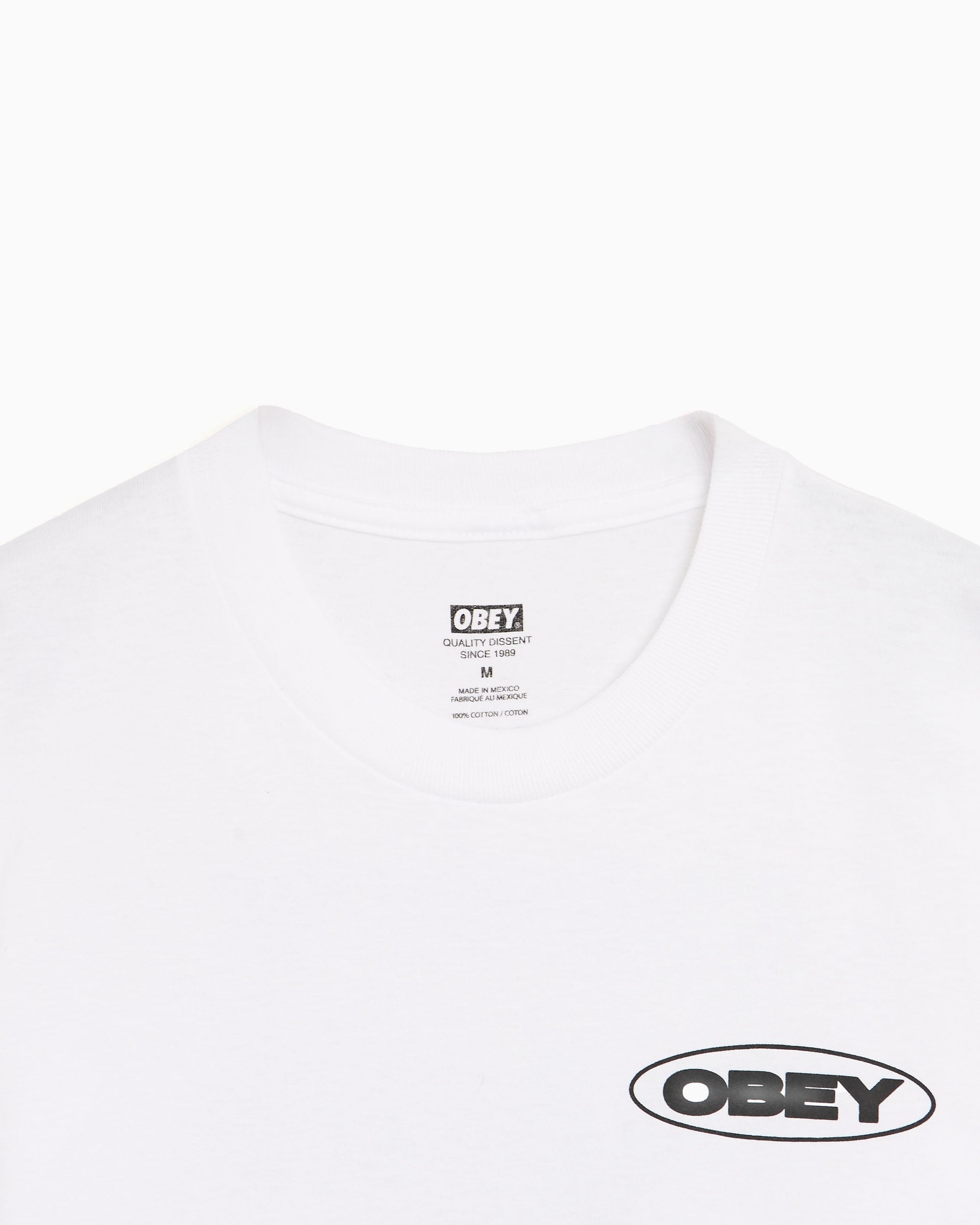 T-Shirts OBEY Clothing Global Impact Graphic Men's T-Shirt - 165264310-WHT