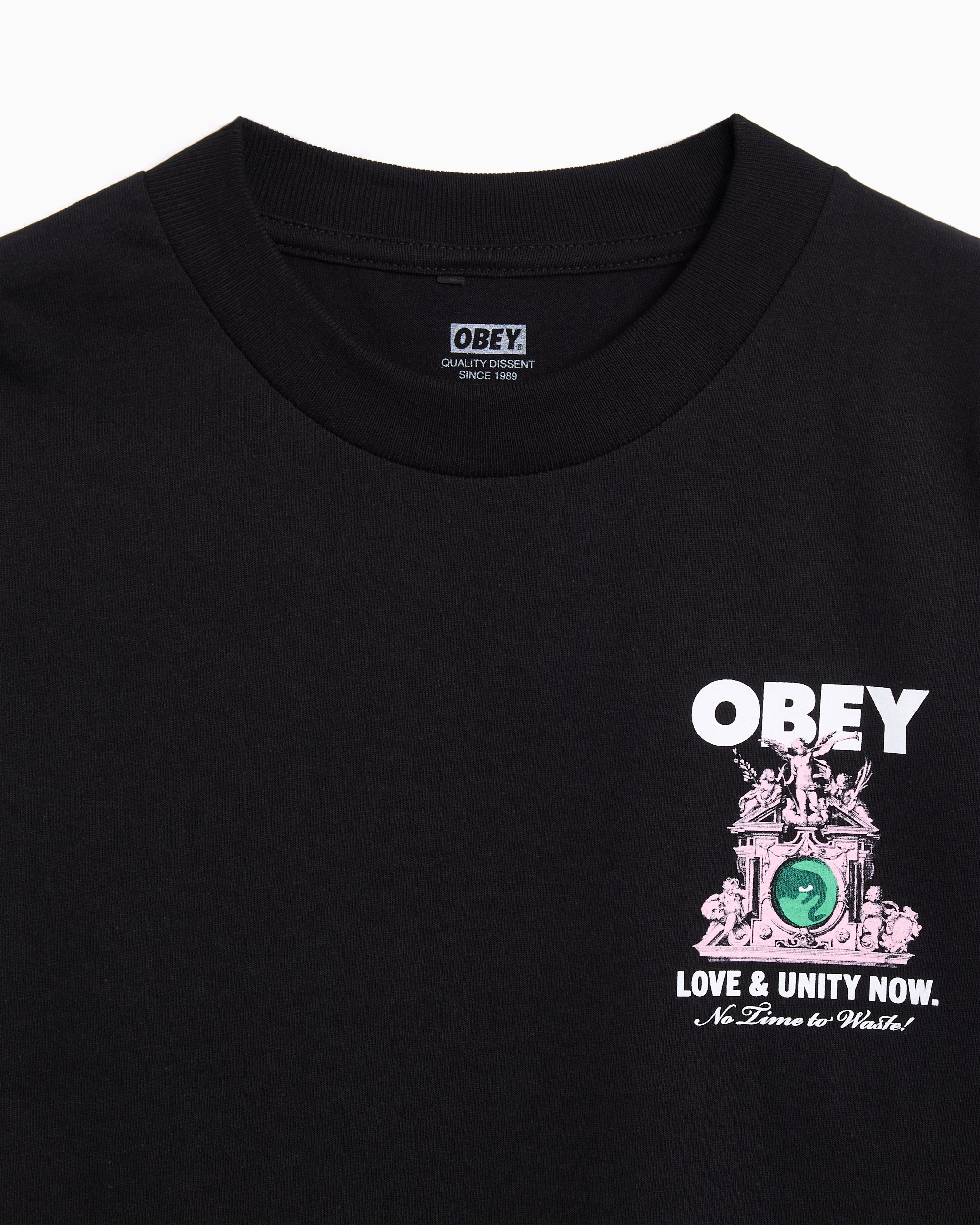 T-Shirts OBEY Clothing Love & Unity Now Relaxed Men's T-Shirt - 165264103-BLK