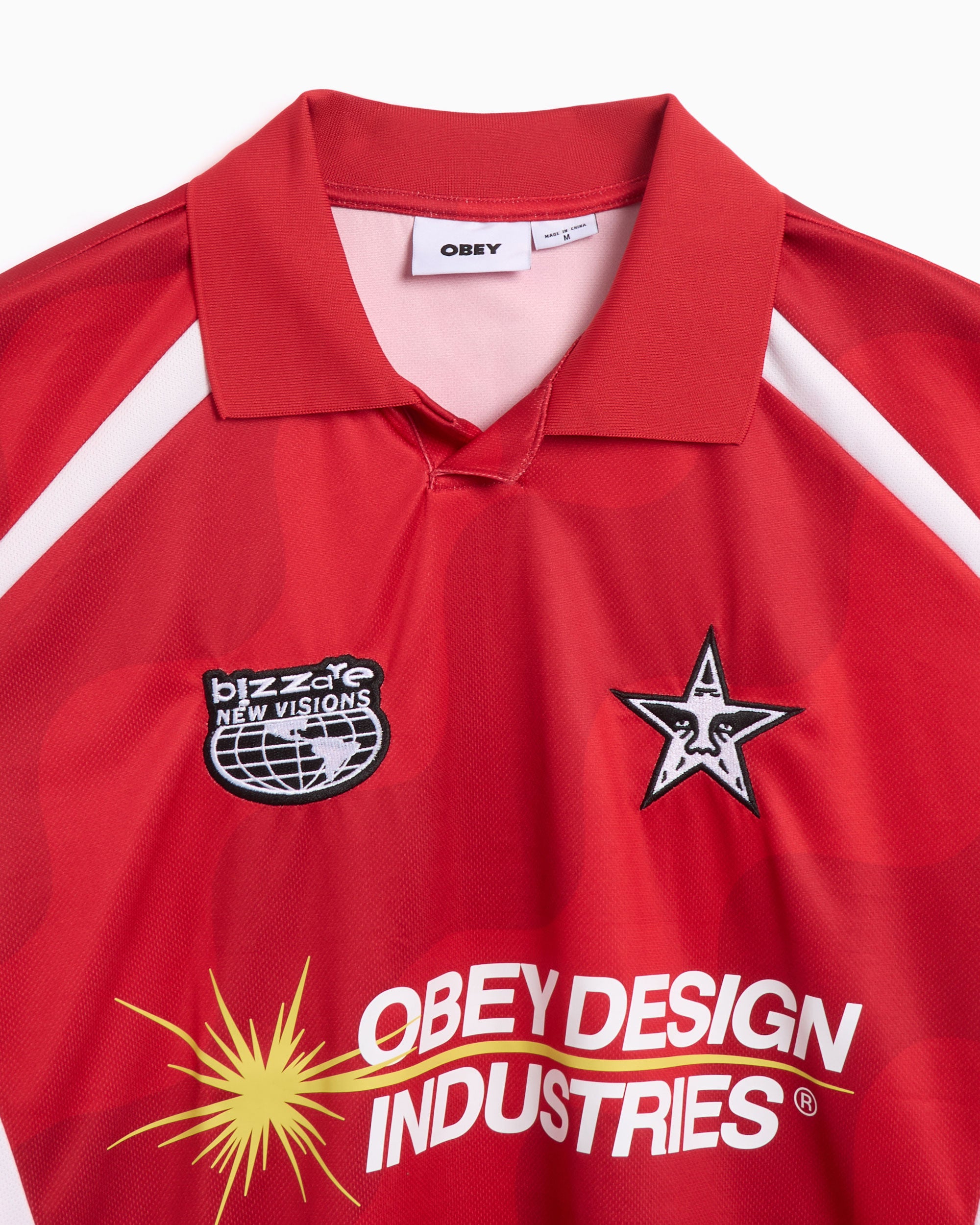 T-Shirts OBEY Clothing Obey Men's Soccer Jersey Relaxed Men's T-Shirt - 131080372-RDM