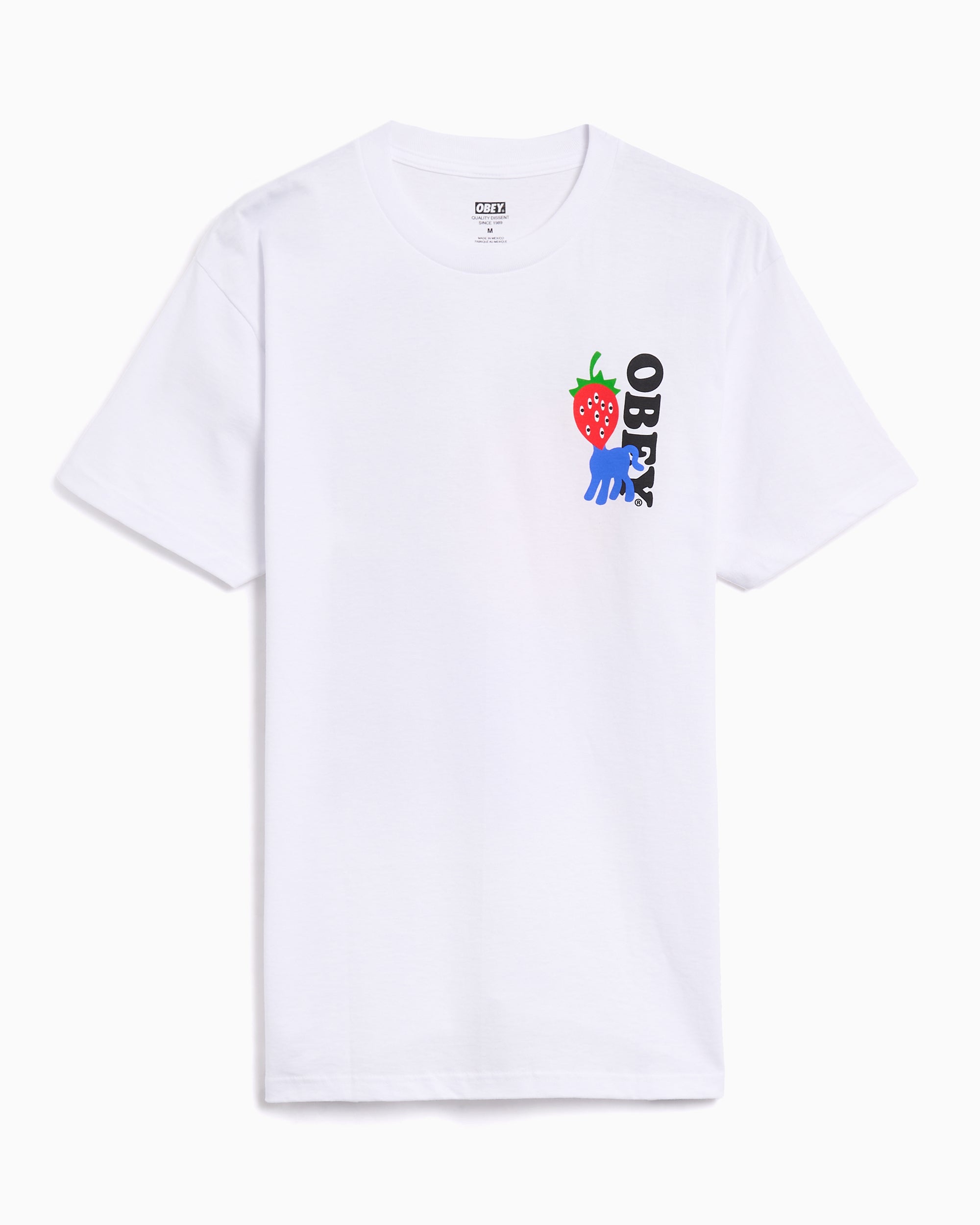 T-Shirts OBEY Clothing Strawberry Relaxed Men's T-Shirt - 165264054-WHT
