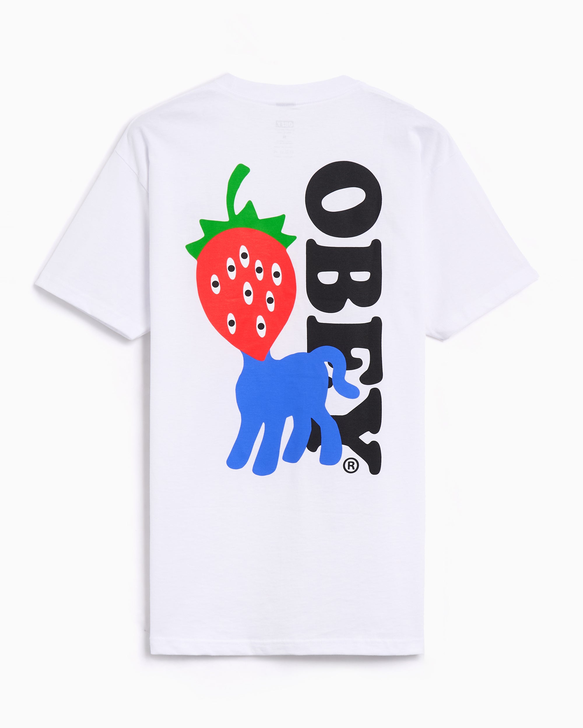 T-Shirts OBEY Clothing Strawberry Relaxed Men's T-Shirt - 165264054-WHT