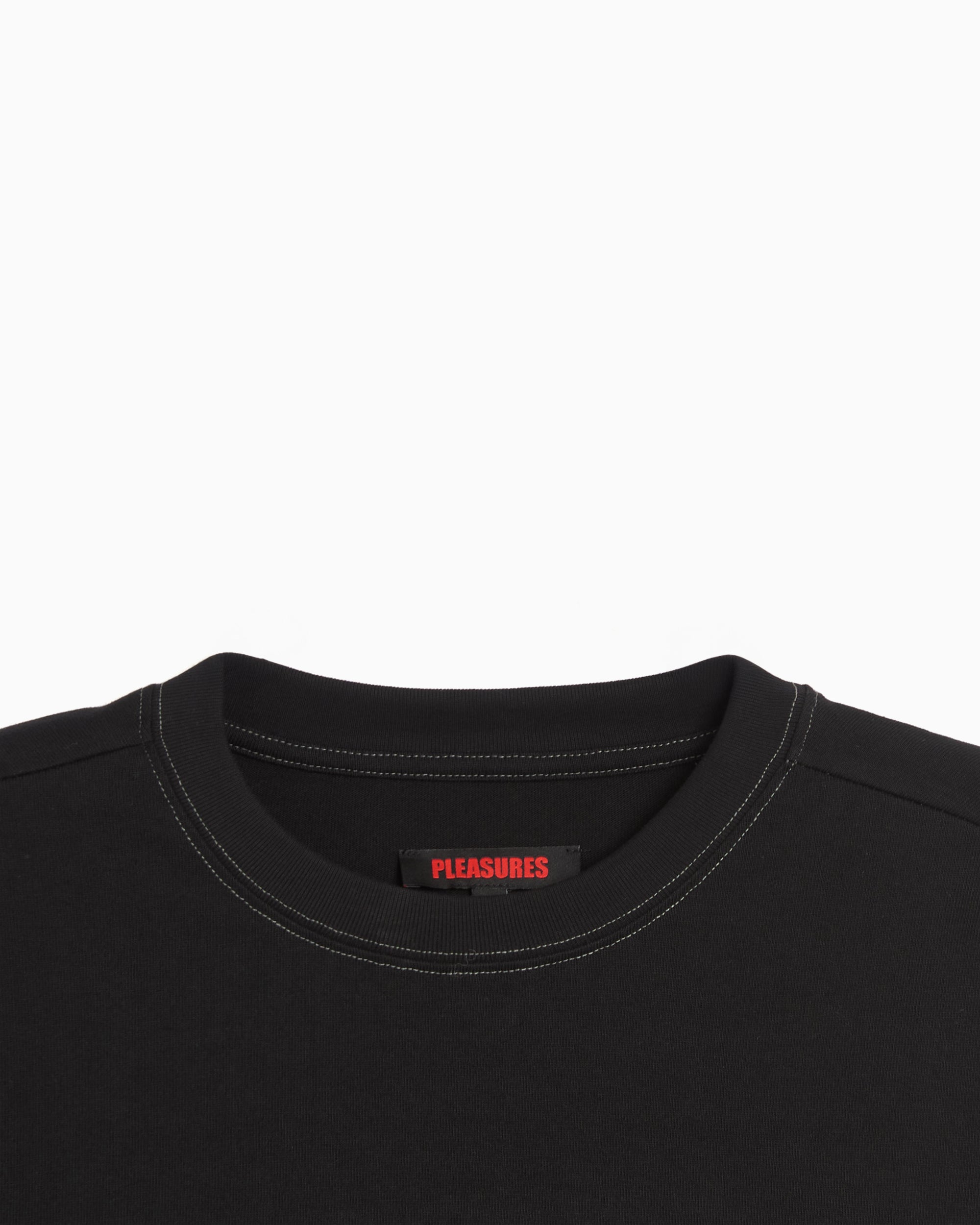T-Shirts Pleasures Blasphemy Graphic Long-Sleeved Relaxed Men's T-Shirt - P26SP022-BLACK