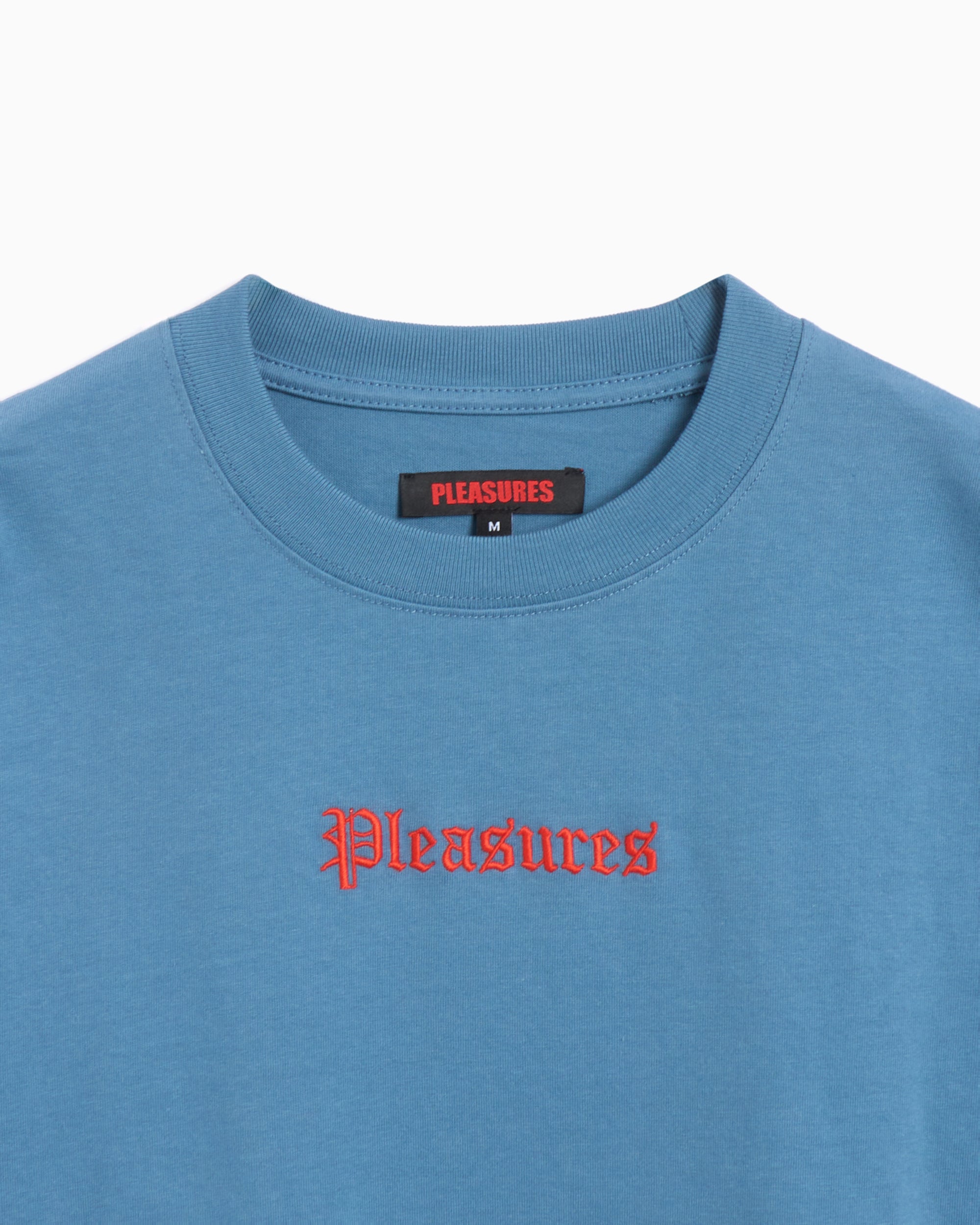 T-Shirts Pleasures Fiery Heavyweight Men's Longsleeve T-Shirt Men's T-Shirt - P24W027-SLATE