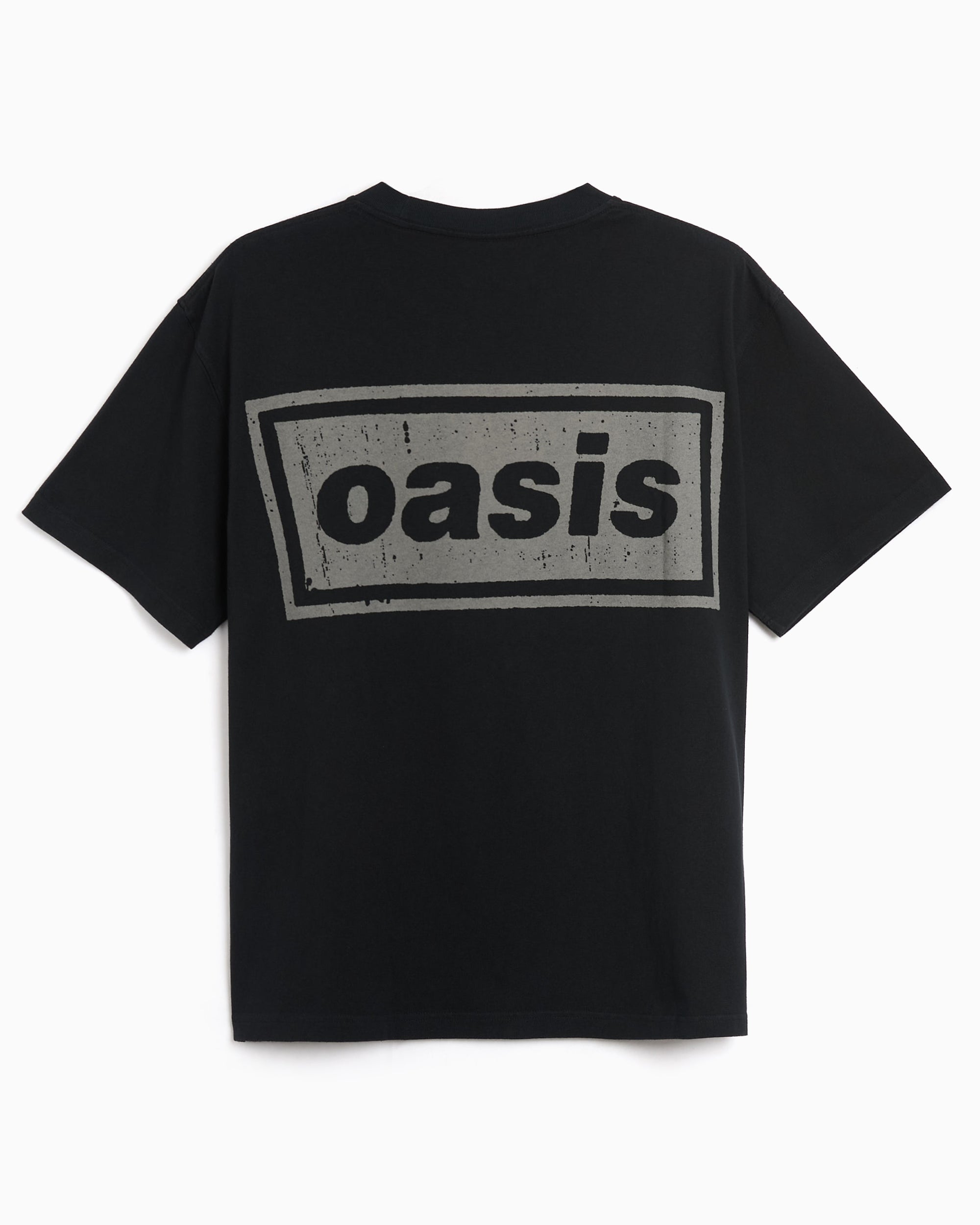 T-Shirts Pleasures x Oasis Definitely Graphic Relaxed Men's T-Shirt - P26OA002-FADEDBLACK