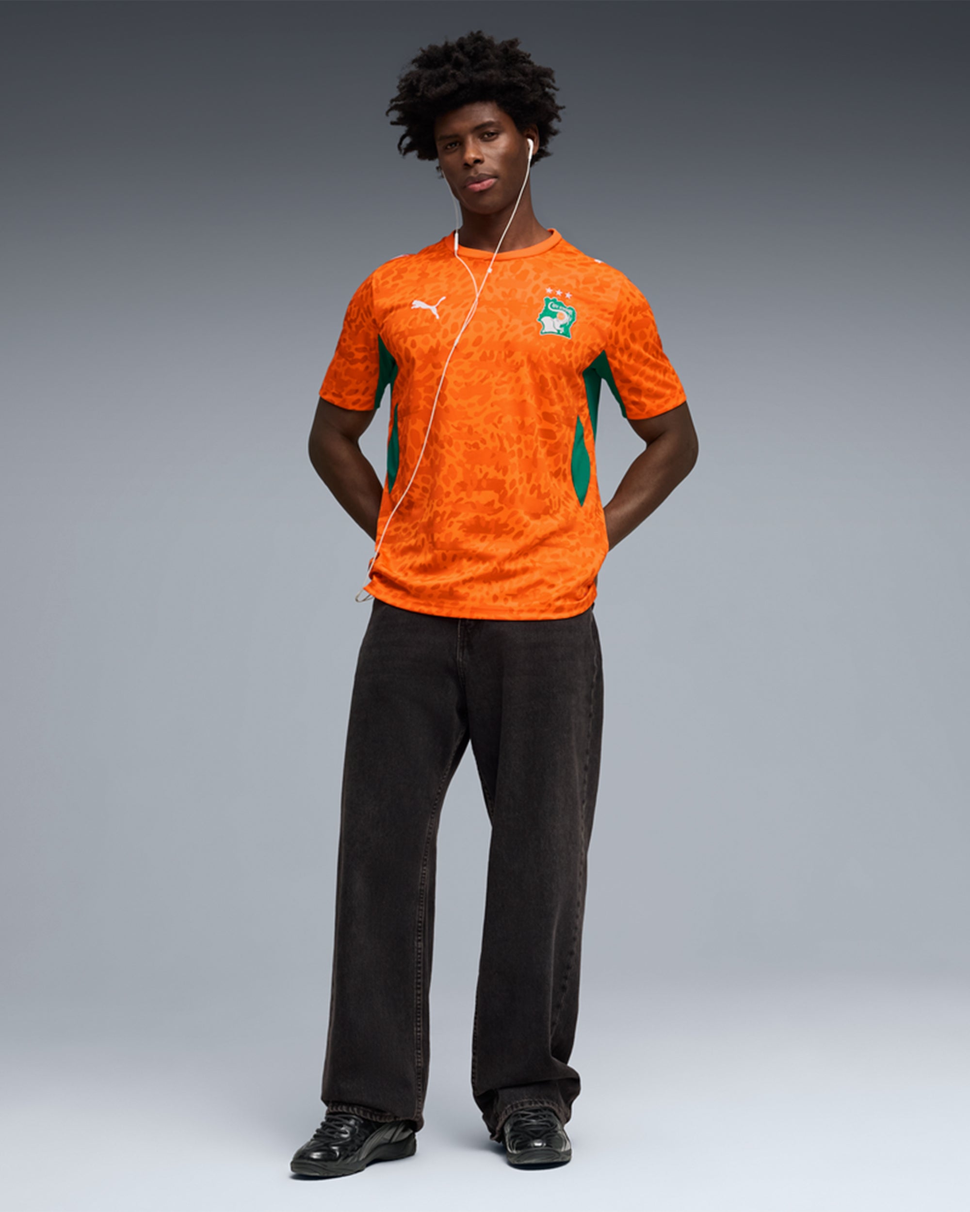 Puma Ivory Coast Futbol Eerste tenue 2026 Jersey T-Shirt voor heren