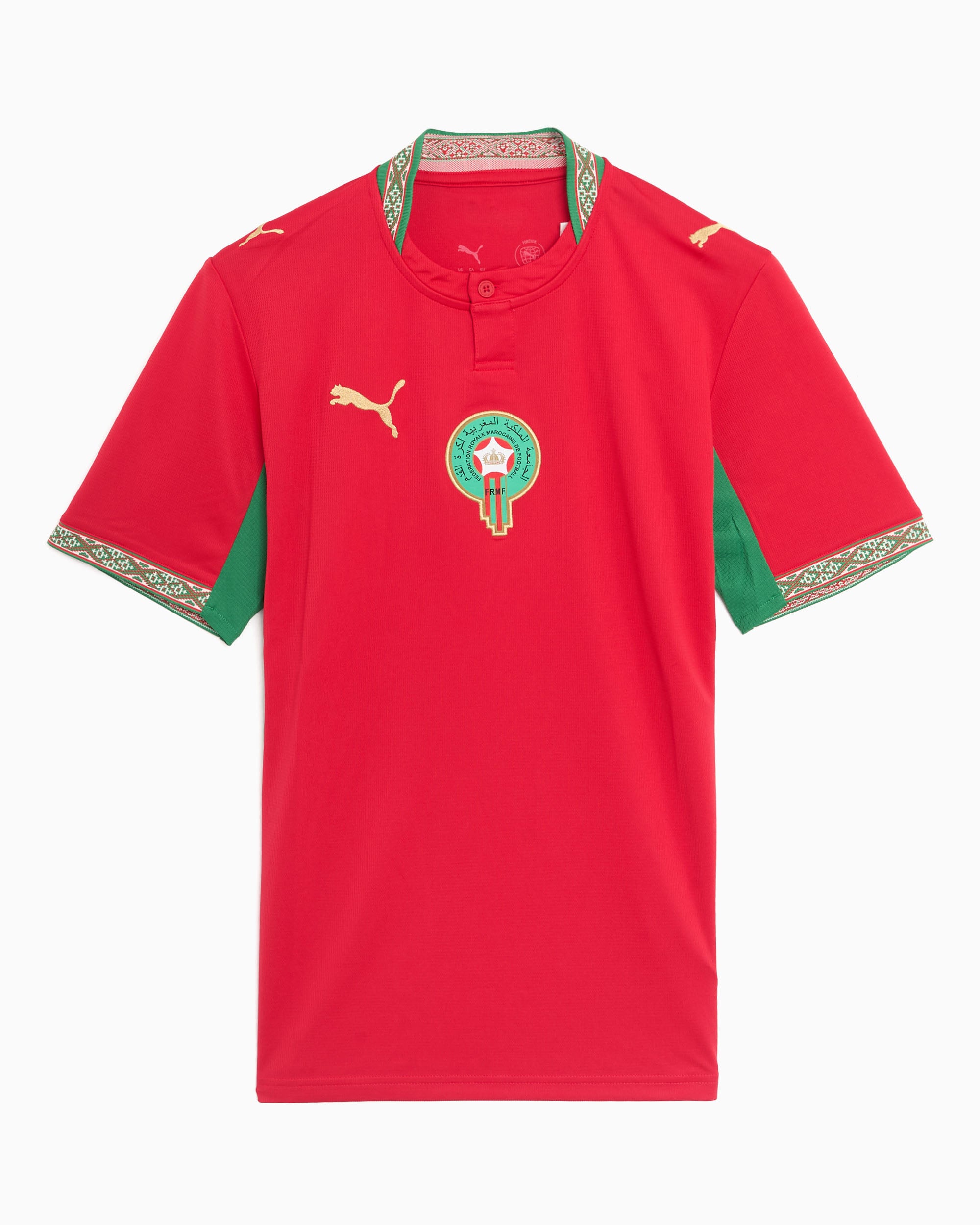 T-Shirts Puma Morocco Futbol 2026 Home Kit Men's Jersey T-Shirt - 783317-01